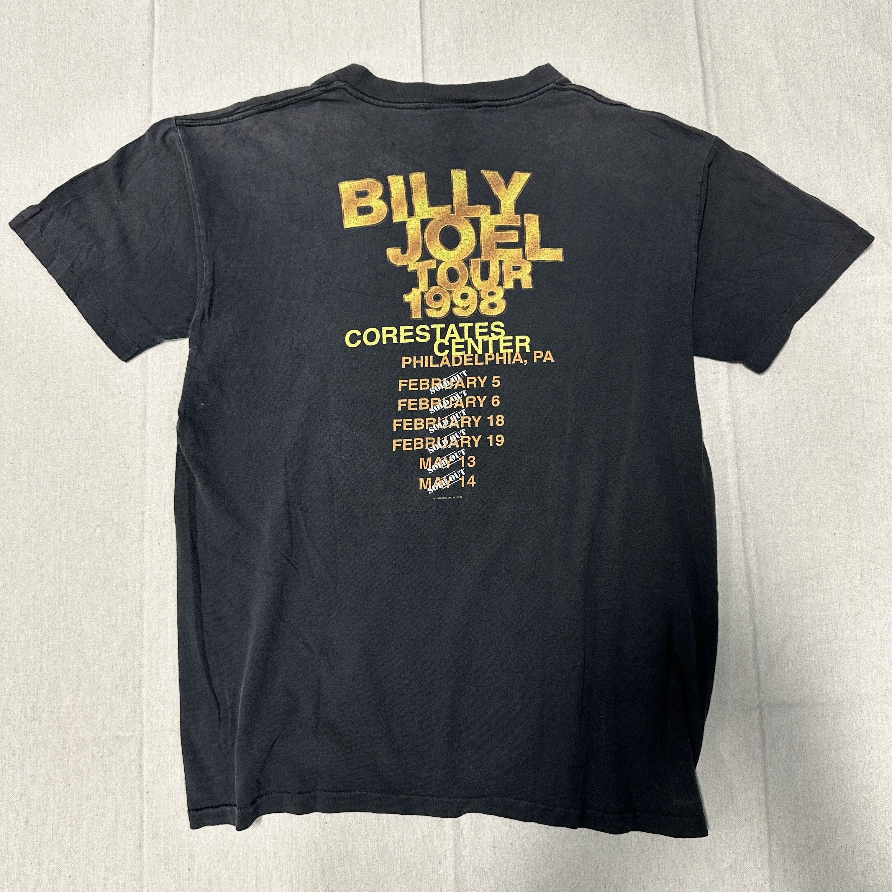 eS Vintage Billy Joel 1998 Tour Graphic T-Shirt Size XL 90s Salem RARE Size US XL / EU 56 / 4 - 6 Thumbnail