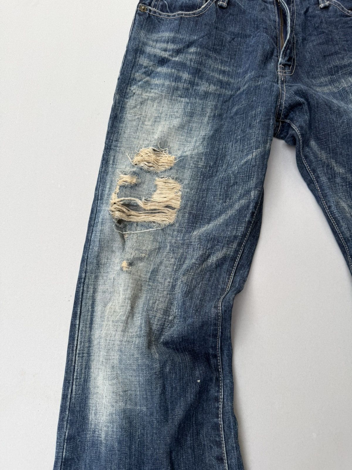 Japanese Brand Mash Mania lace up flare jeans Size US 28 / EU 44 - 2 Thumbnail