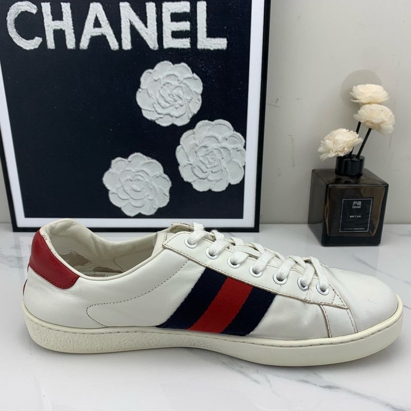 Gucci Gucci Ace Leather Sneakers with Embroidery -2508 Size US 8 / EU 41 - 7 Thumbnail