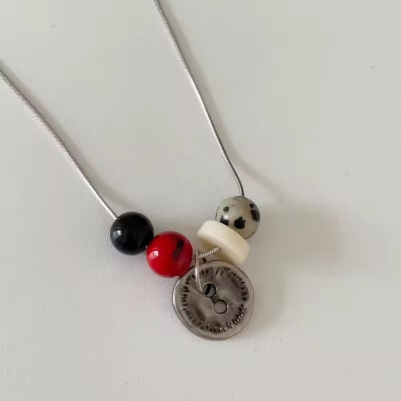 Jewelry Retro Design Pendant Trendy Y2k Handmade Necklace Size ONE SIZE - 3 Thumbnail