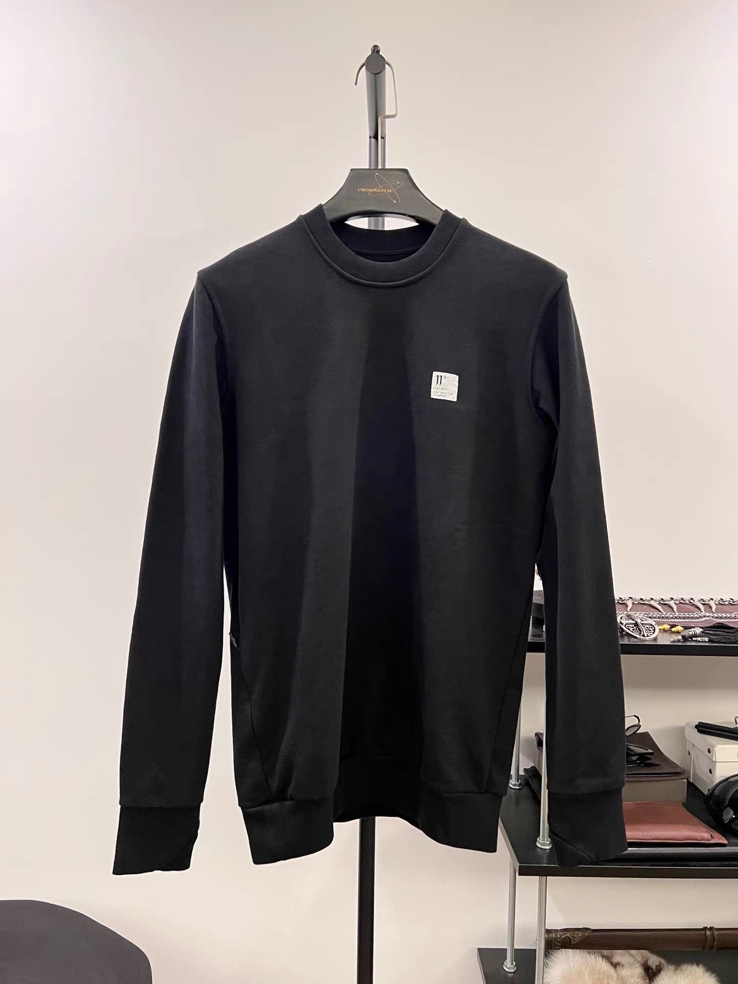11 By Boris Bidjan Saberi 11by BBS Cotton Stitched Sweatshirt K35 Size US XXS / EU 40 - 1 Thumbnail