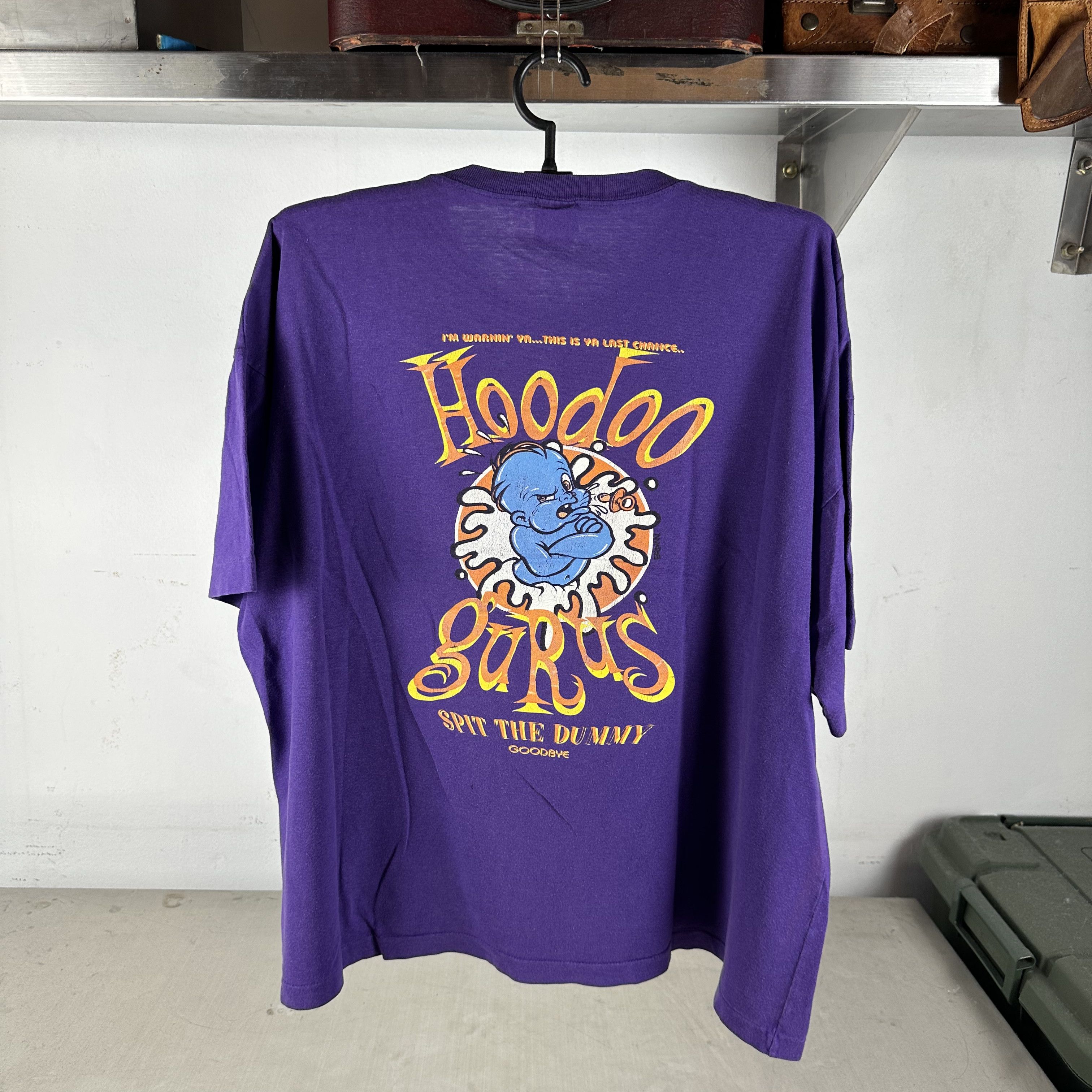 Vintage Vintage 90s Hoodoo Gurus Spit the Dummy Rock Band T-Shirt Size US XXL / EU 58 / 5 - 1 Thumbnail