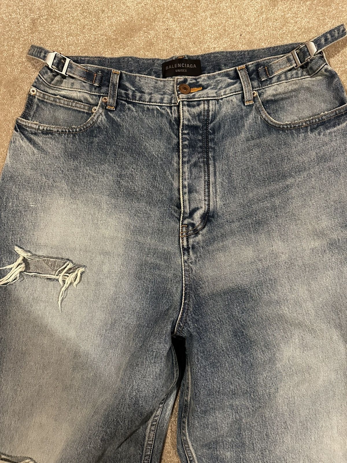 Balenciaga Balenciaga destroyed skater denim Size US 32 / EU 48 - 3 Thumbnail