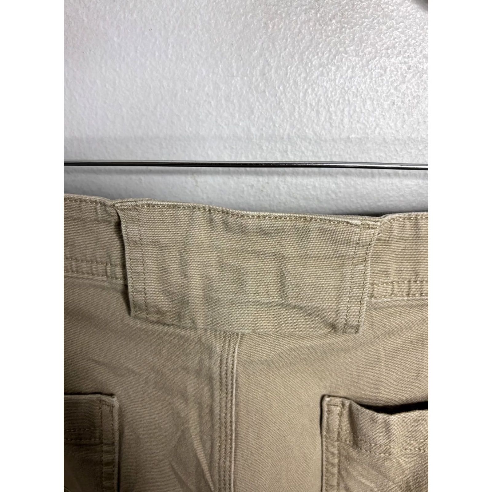 Vintage Duluth Trading Flex Fire Hose Work Pants Men 38x30 Beige Canvas Carpenter Stretch Pockets Logo USA 5086 Size US 38 / EU 54 - 6 Thumbnail