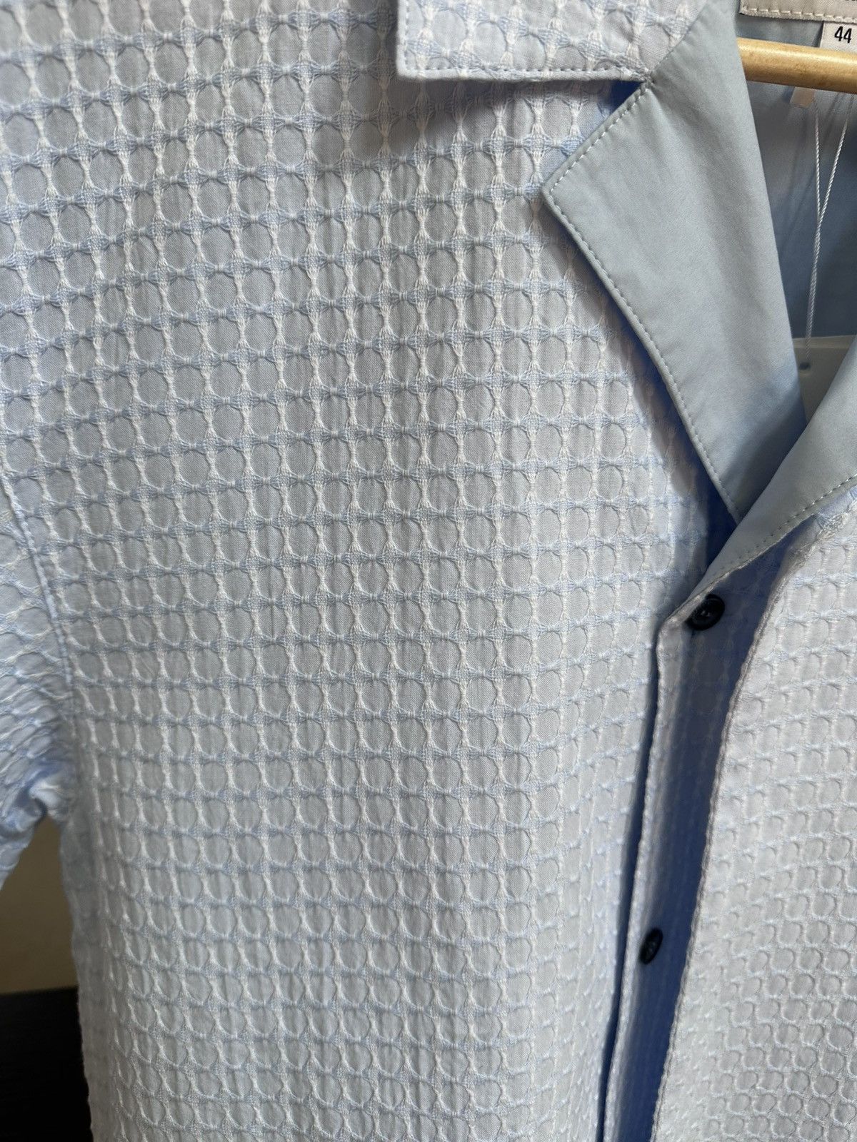美品　LE17SEPTEMBRE HOMME レイヤード　レーヨン　シャツ　44 美品 LE17SEPTEMBRE HOMME レイヤード レーヨン シャツ 44