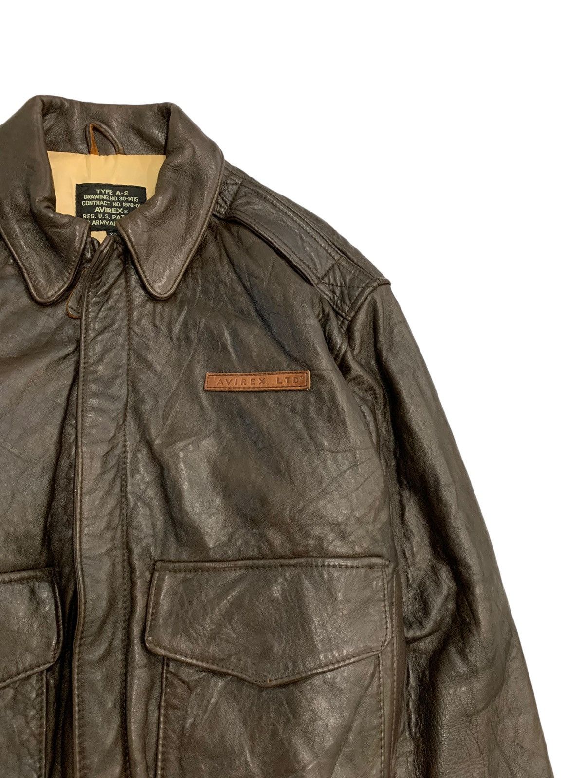 Avirex 🔥AVIREX A-2 FLYERS LEATHER JACKETS Size US XS / EU 42 / 0 - 8 Thumbnail
