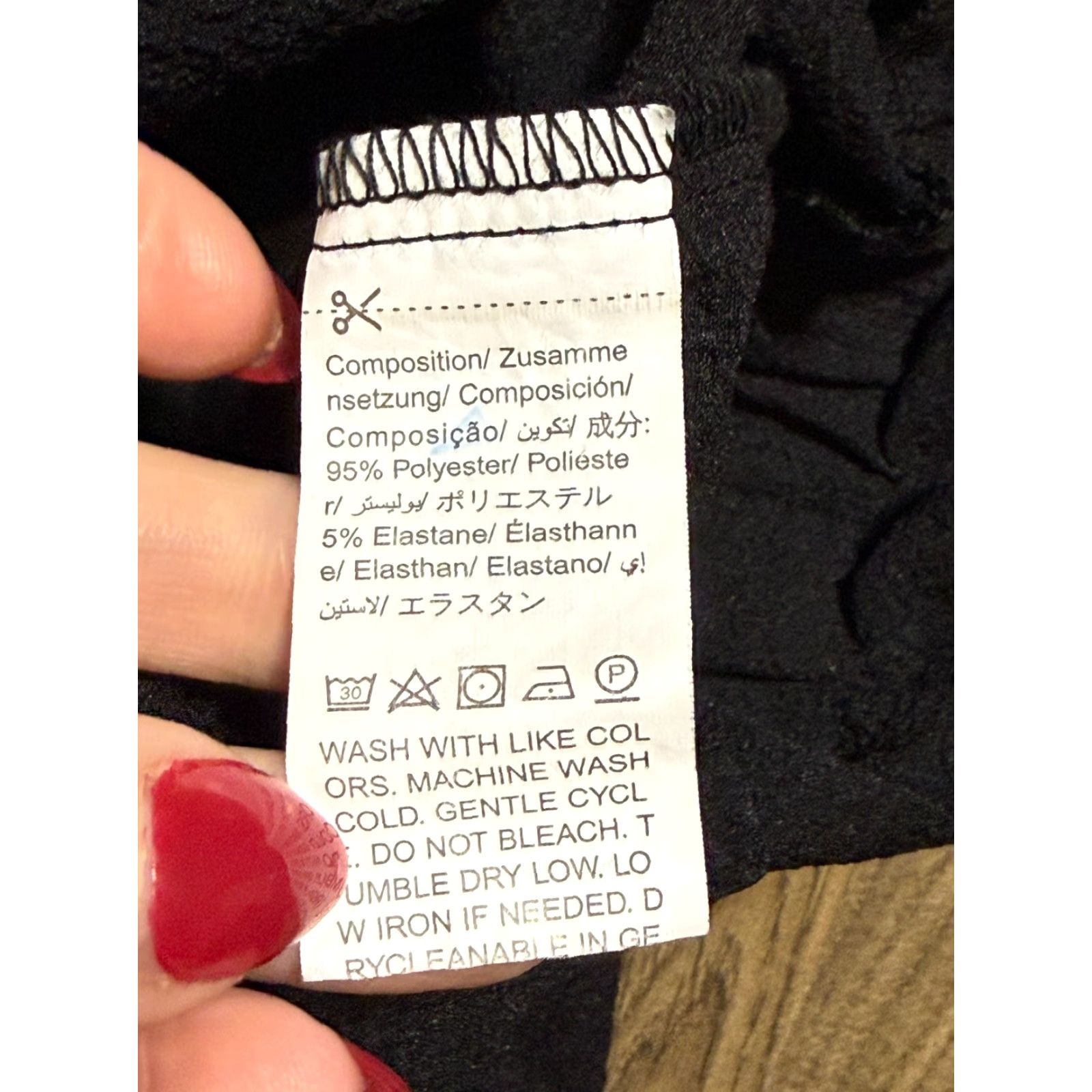 Shein SheIn Pants, Women's Size Small, Black, Wide Leg Pull On Pants, Belt, Black, Regular, Casual, Polyester, Ankle, 3/4 Length? Size 28" / US 6 / IT 42 - 7 Thumbnail