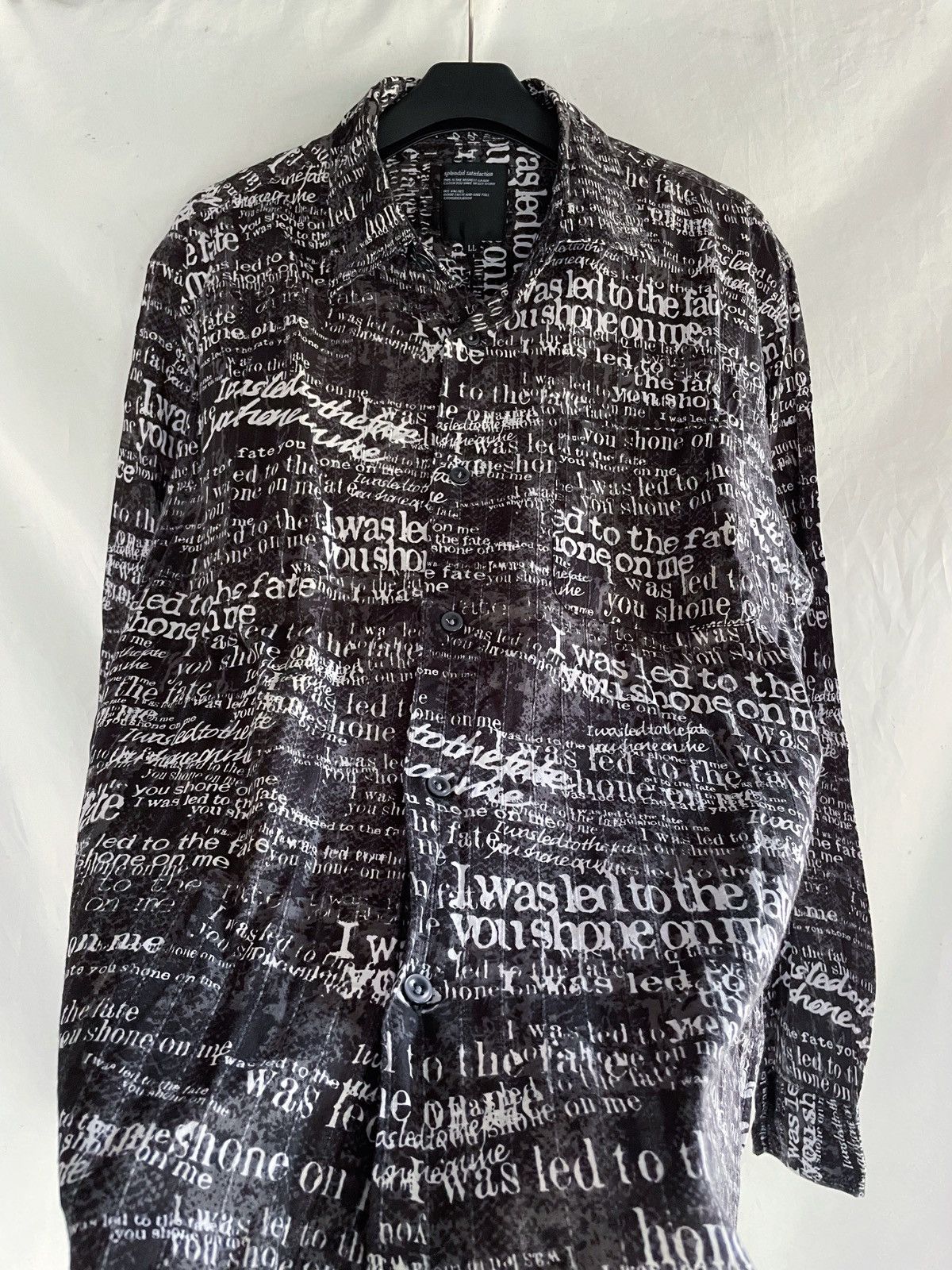 14th Addiction SPLENDID SATISFACTION ARCHIVE TYPE WRITER BUTTON DOWN SHIRT Size US XL / EU 56 / 4 - 3 Thumbnail
