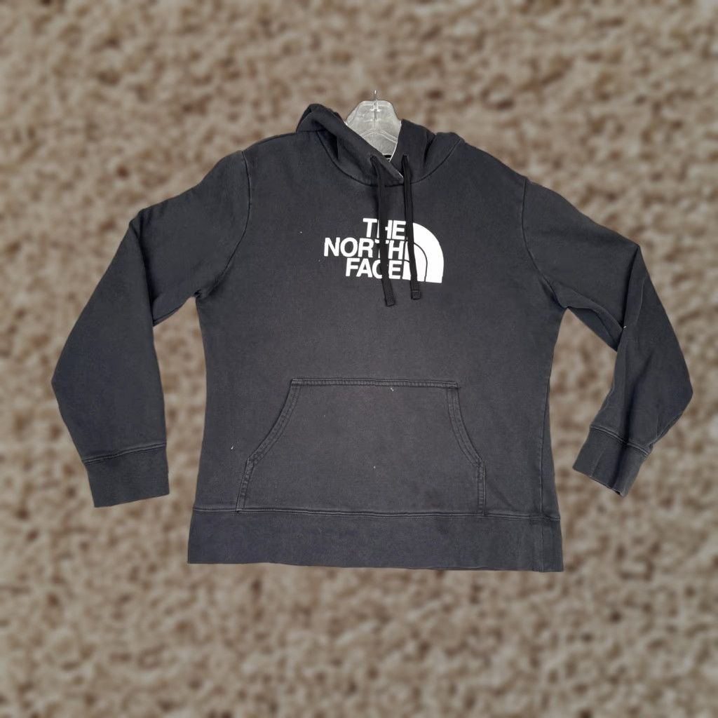 The North Face The North Face Hoodie Womens Large Black Pullover Half Dome Logo Sweatshirt Size L / US 10 / IT 46 - 1 Thumbnail