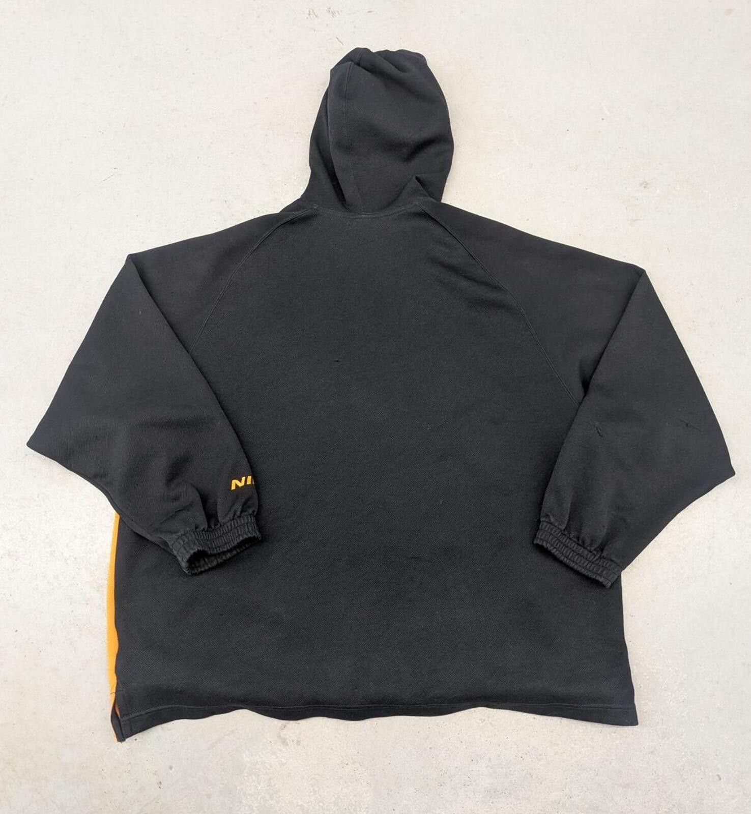 Nike Vintage 90s Nike Basketball Black and Orange Half Zip Hoodie Size US XXL / EU 58 / 5 - 2 Thumbnail