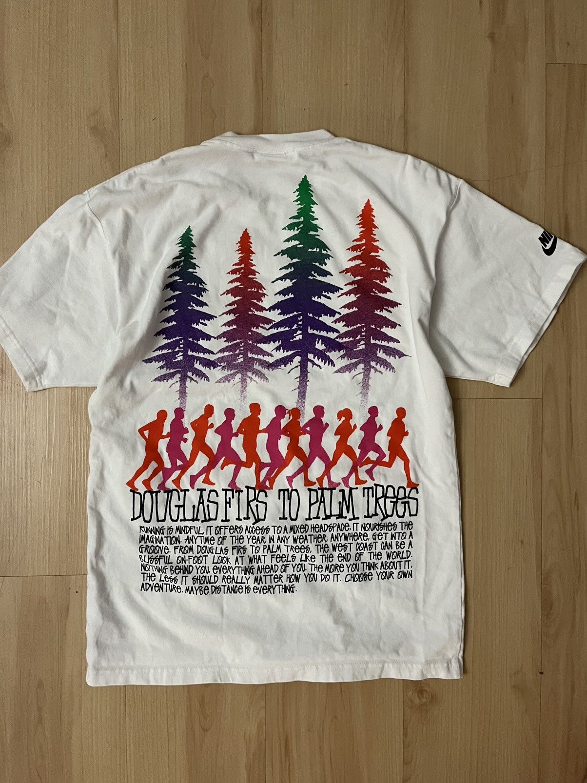 Nike × Stussy Nike x Stussy Douglas Firs to Palm Trees Running T Shirt Size US S / EU 44-46 / 1 - 6 Thumbnail