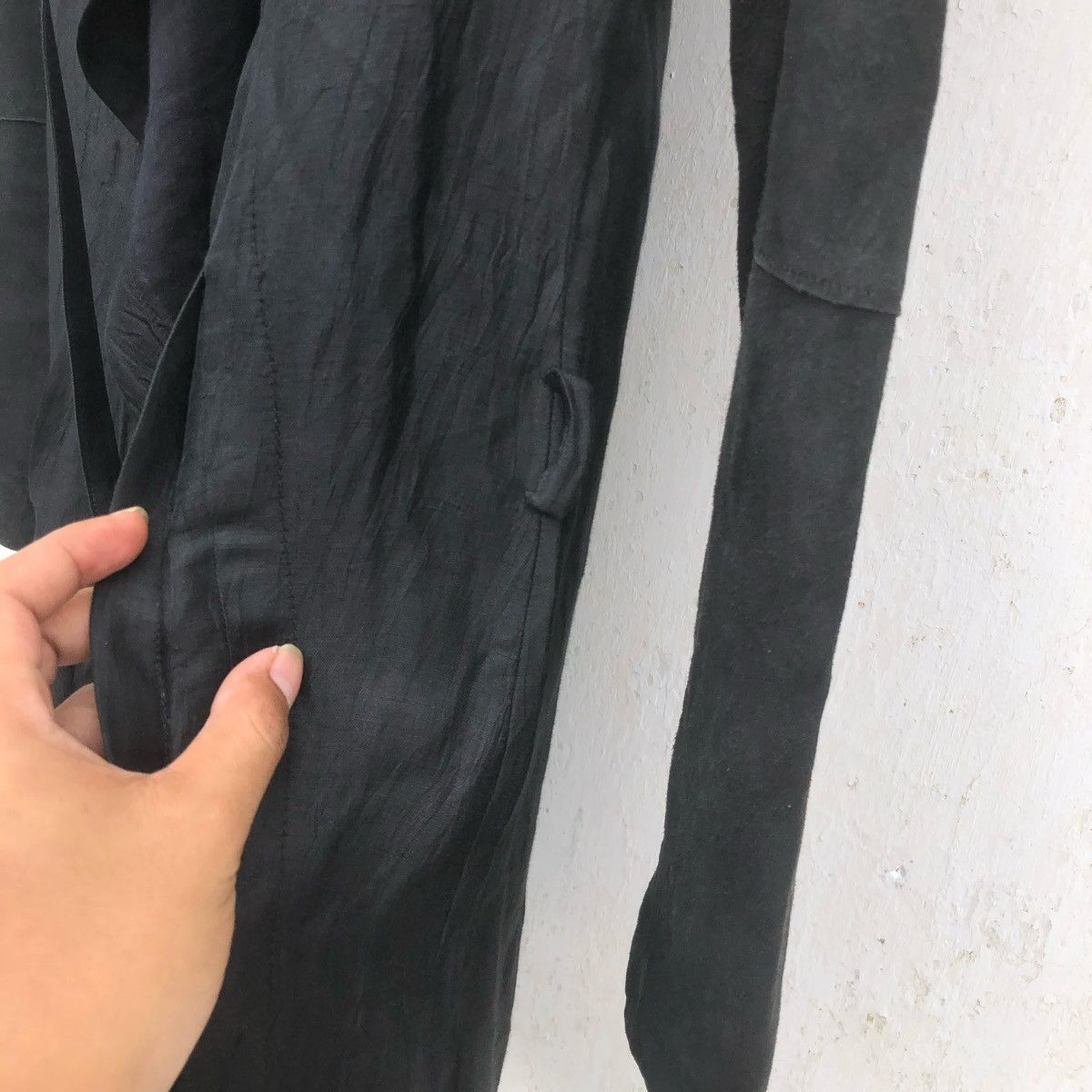 Helmut Lang × Vintage 1990s Helmut Lang Hybrid Belt Coat Vampire Jacket Size US S / EU 44-46 / 1 - 6 Thumbnail