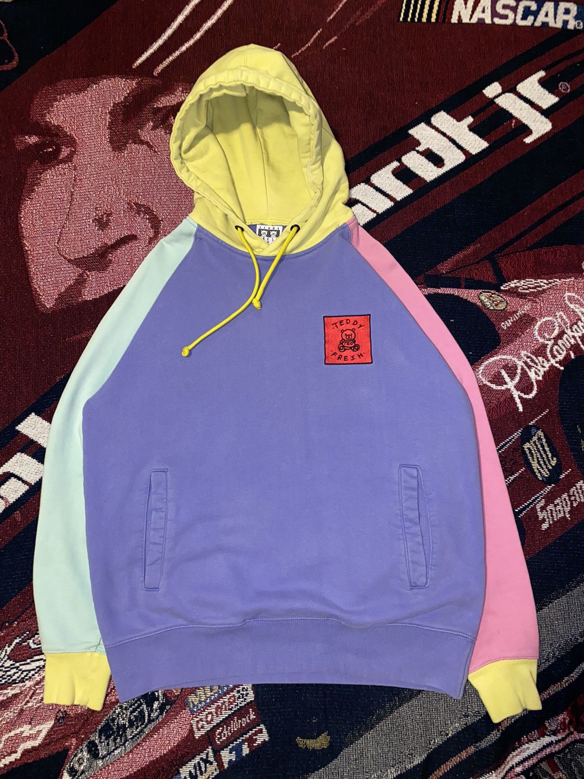 Teddy cheap hoodie multicolor