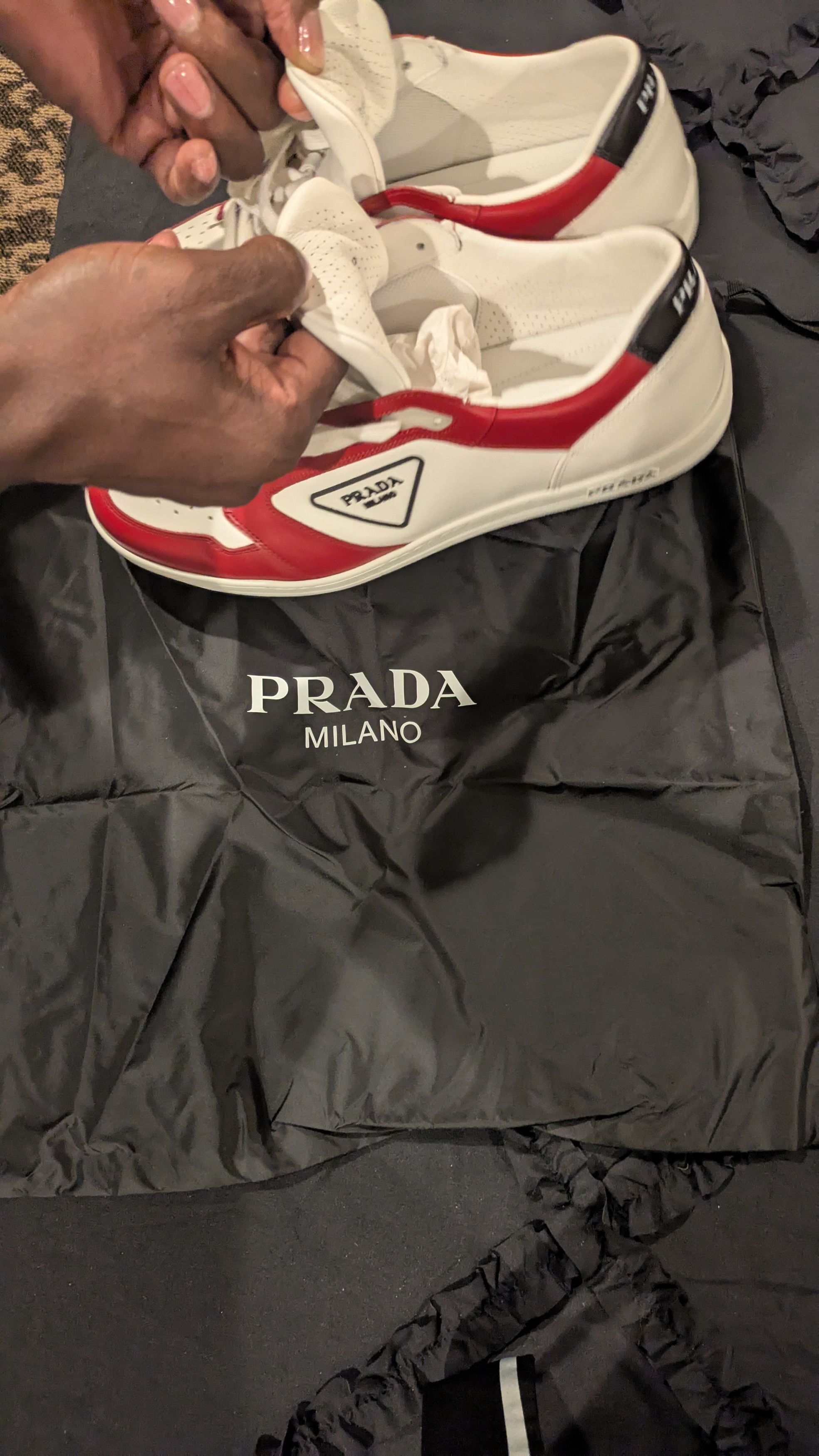 Prada Prada Milano Low-Top Sneakers Size US 11 / EU 44 - 7 Thumbnail