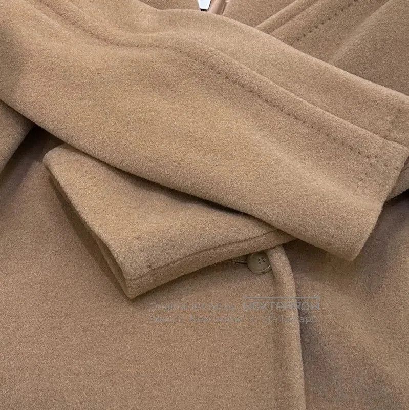 Max Mara MaxMara Beige Wool Blend Mid-Length Coat . Size S / US 4 / IT 40 - 5 Thumbnail