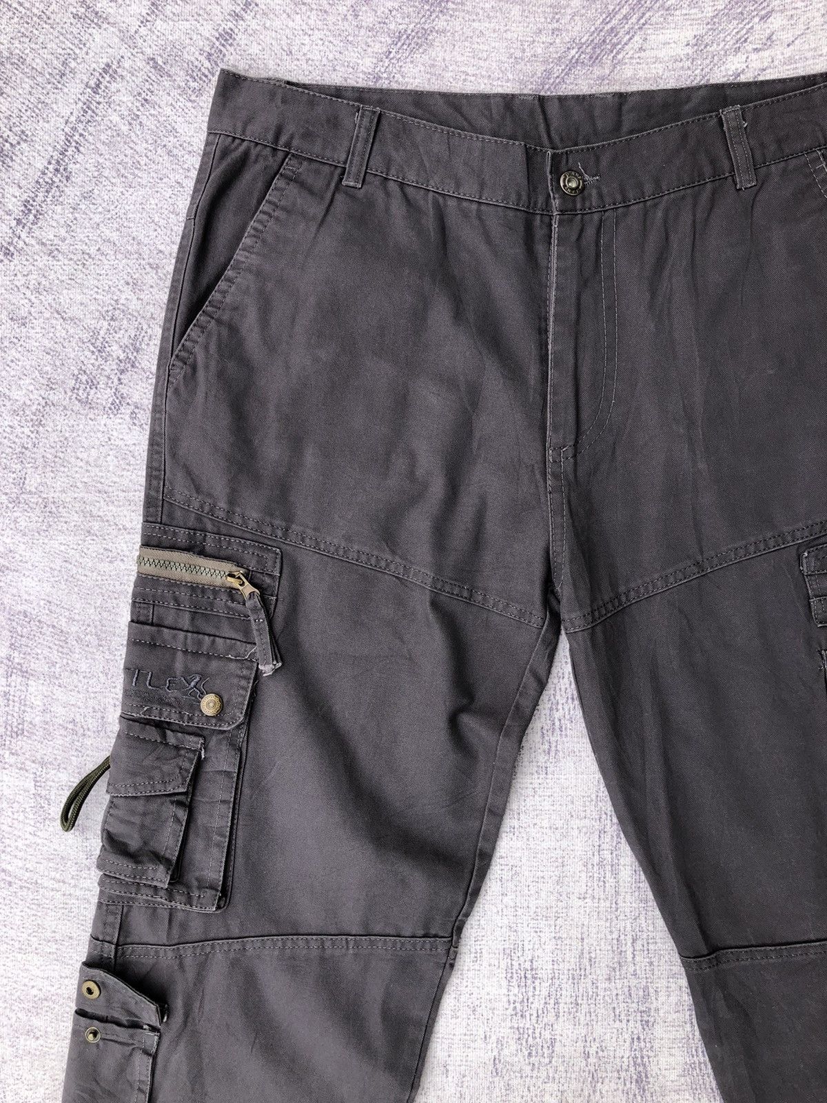 Designer × Vintage Vintage y2k Grey Military Cargo With 11 Pocket & Zip Size US 36 / EU 52 - 7 Thumbnail