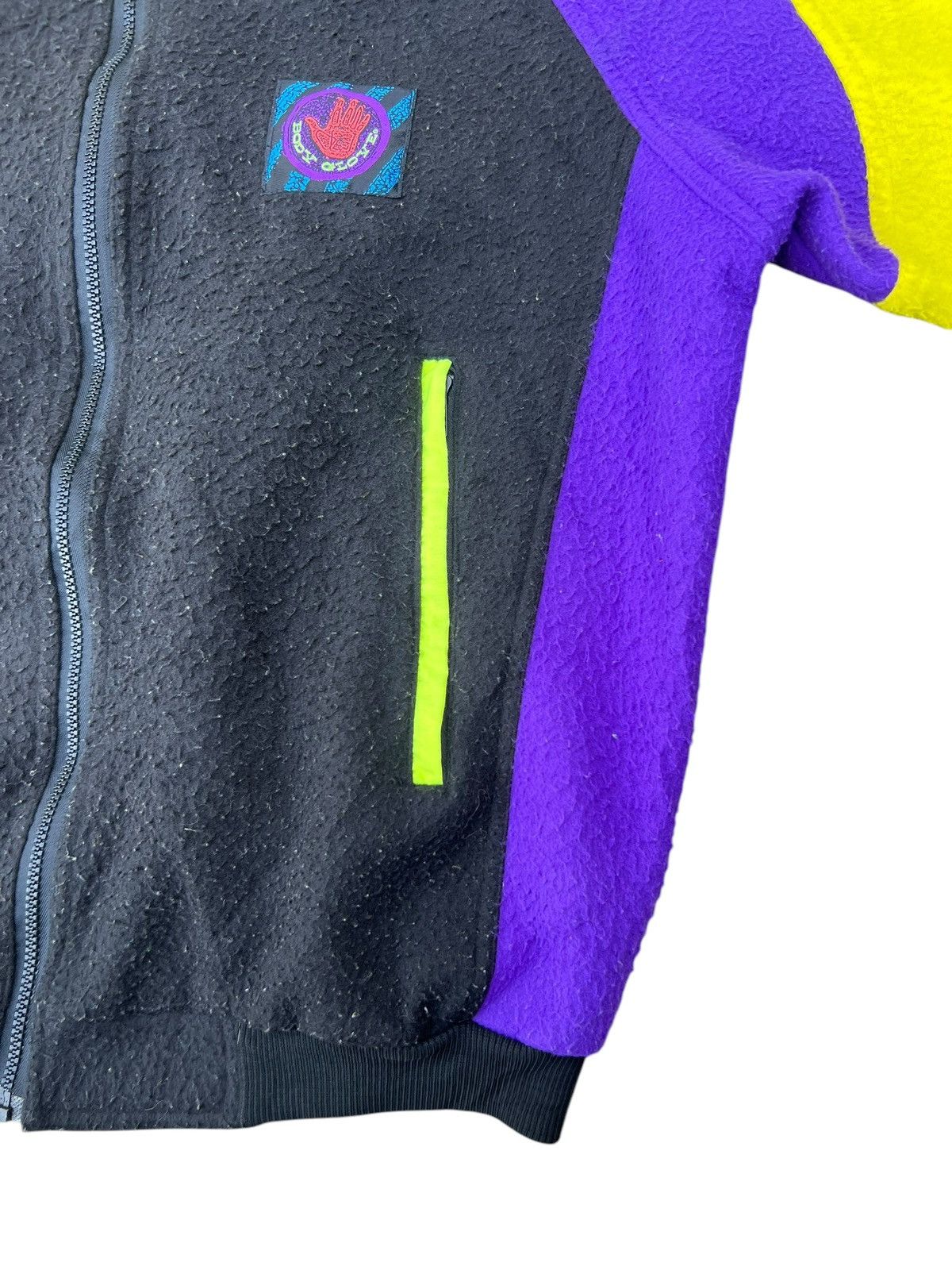 Body Glove × Vintage Vintage 90s Body Glove Colour Block Fleece Sweater Jacket Size US M / EU 48-50 / 2 - 10 Thumbnail