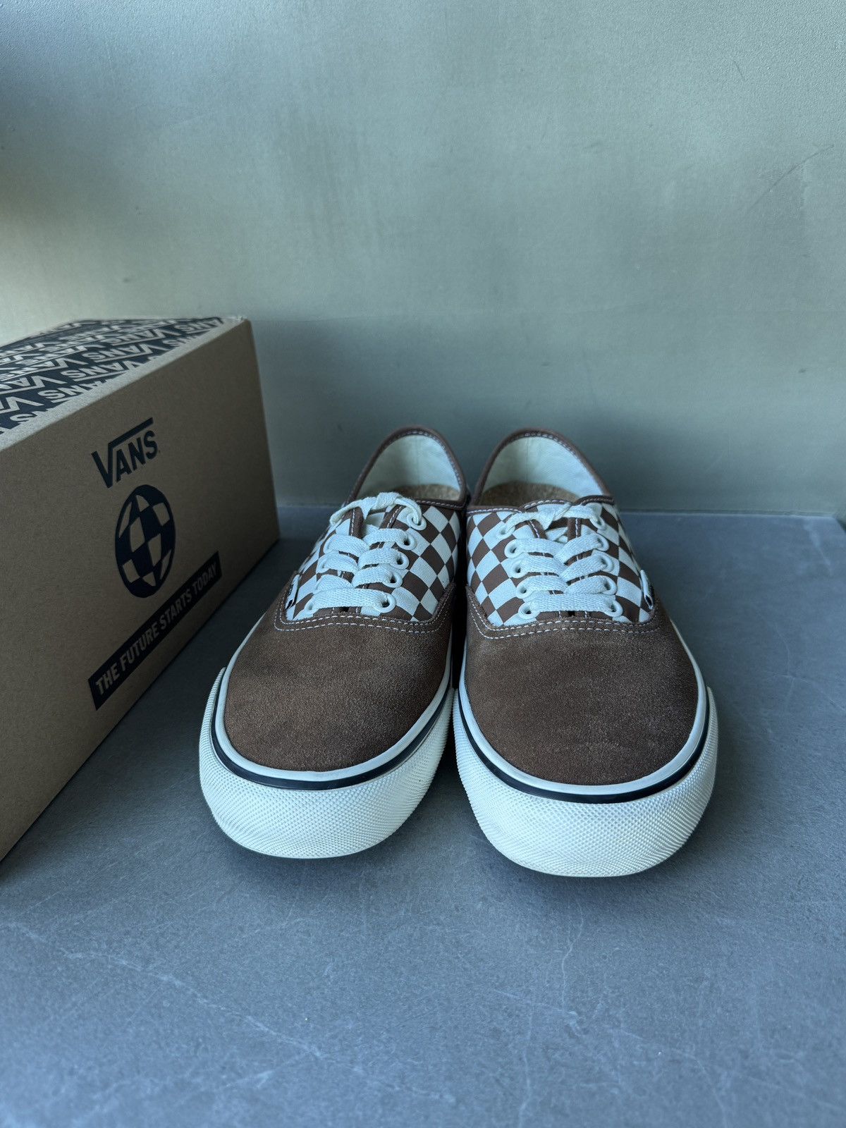 Vans Vans Authentic VR3 SF Brown Suede Checkboard Sneakers Rare Size US 8.5 / EU 41-42 - 1 Thumbnail