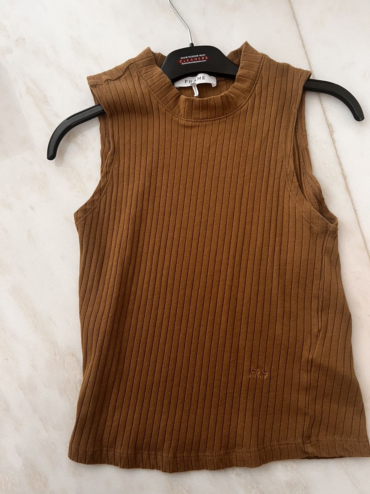 Frame Frame Brown sleeveless top Size S / US 4 / IT 40 - 8 Thumbnail