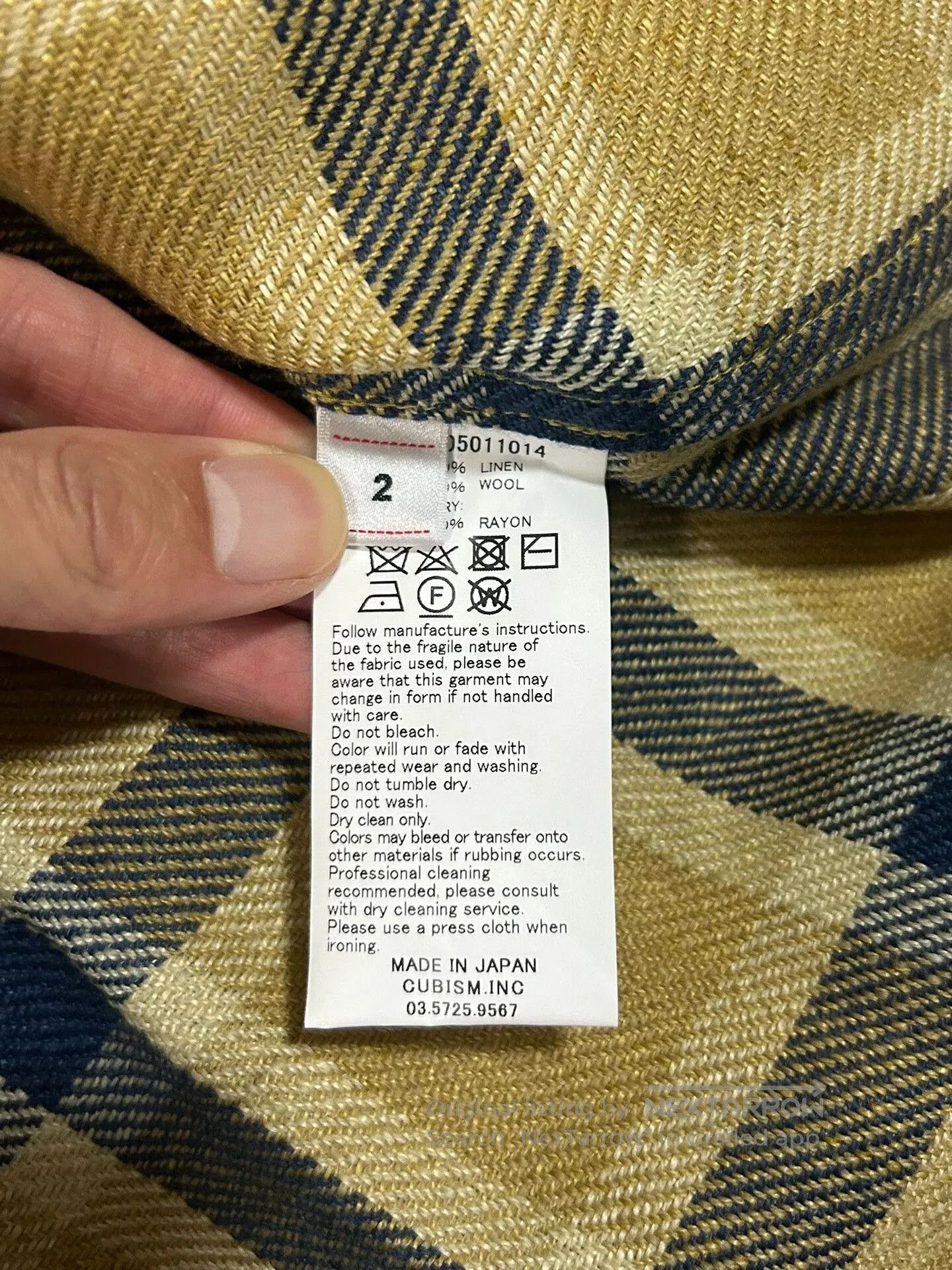 Visvim visvim lumber shirt in beige plaid. Size US L / EU 52-54 / 3 - 5 Thumbnail