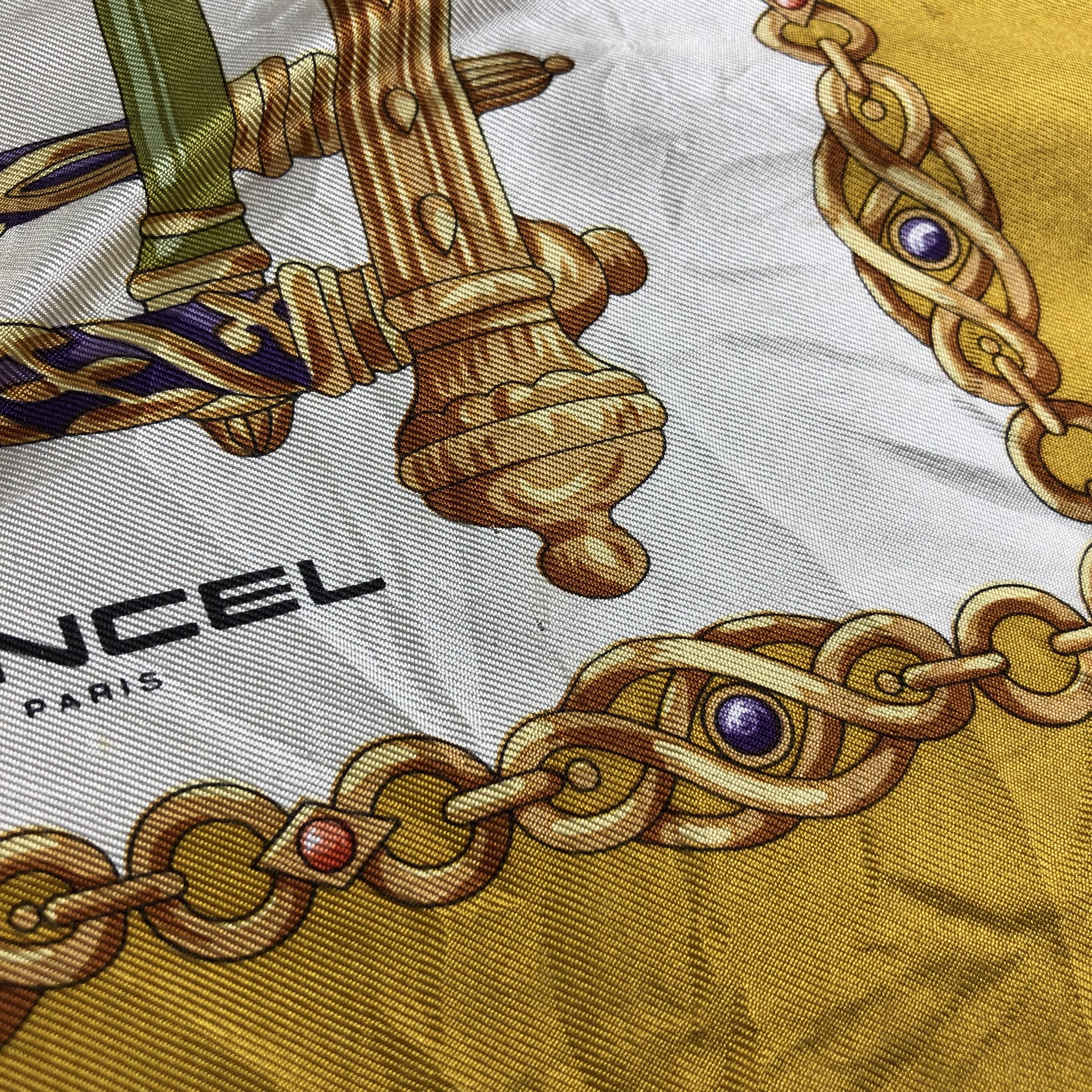Lancel Vintage Lancel Baroque Silk Scarf M422 Size ONE SIZE - 12 Thumbnail