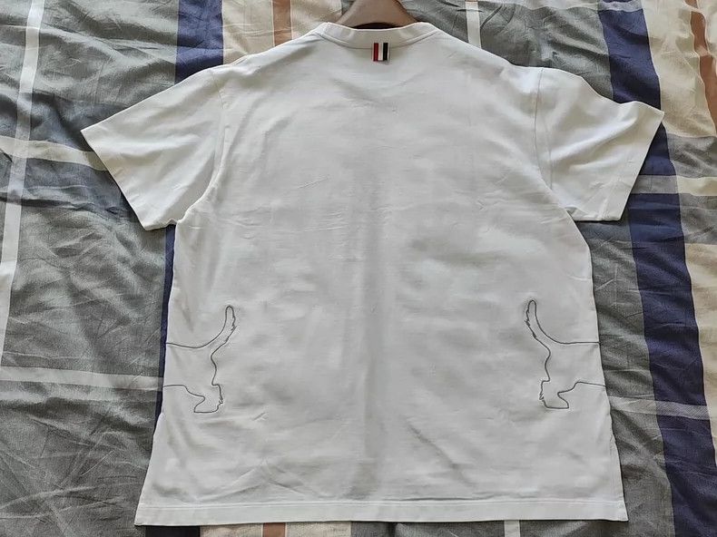 Thom Browne Thom Browne Dogs pattern round neck short sleeve Size US XL / EU 56 / 4 - 3 Thumbnail