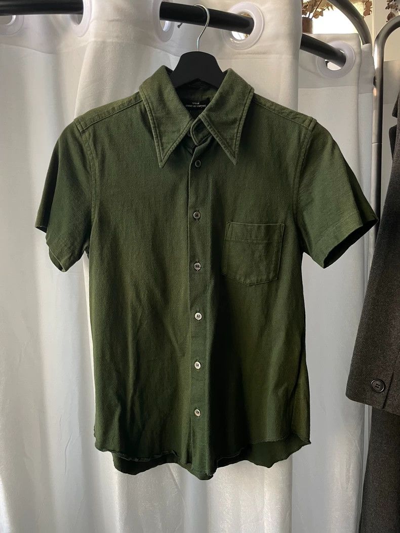 comme des garçons Dark green short sleeve shirt