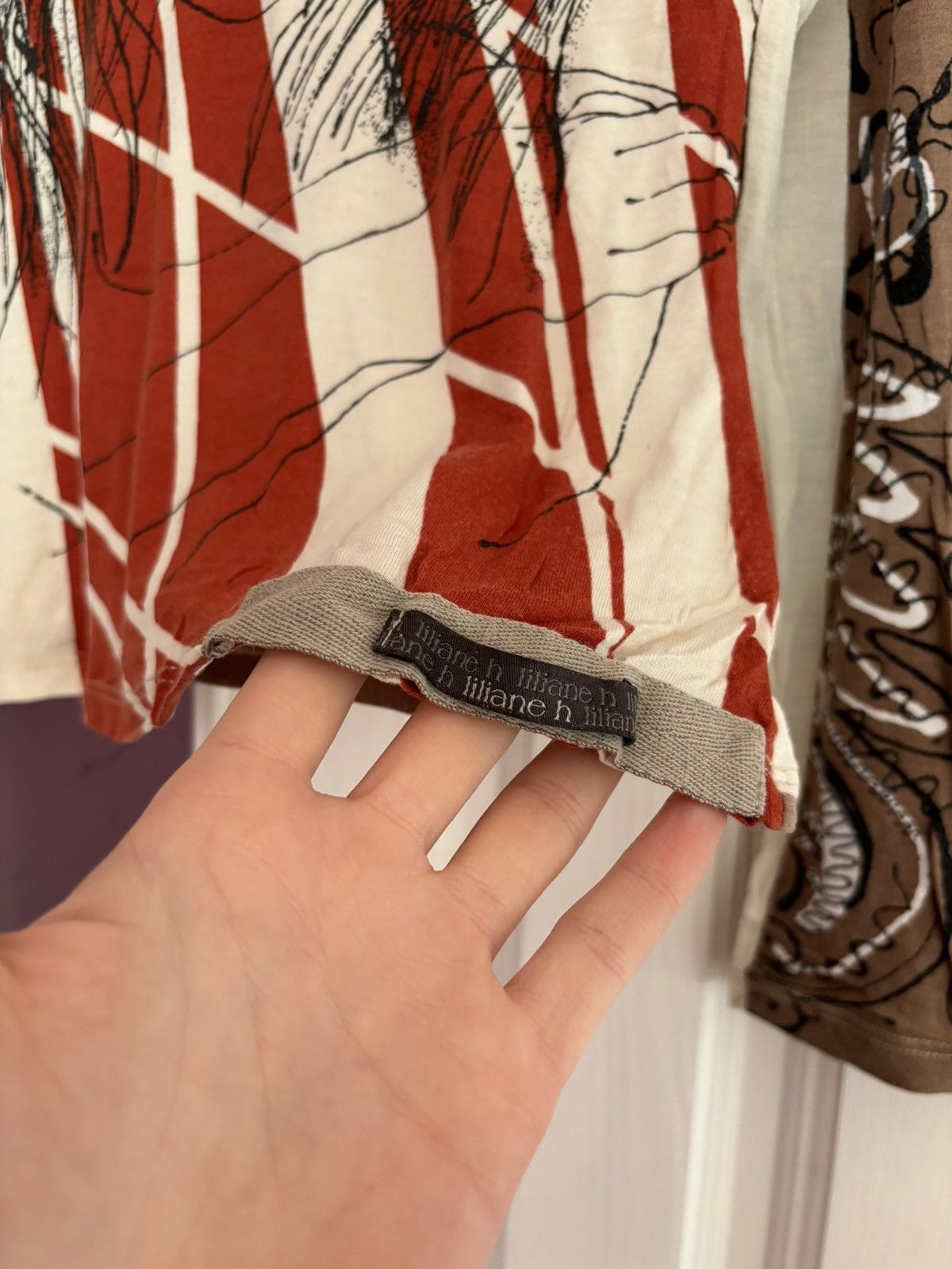 Vintage VINTAGE FRENCH PRINTED FACE TOP 00s LONG SLEEVE Size M / US 6-8 / IT 42-44 - 3 Thumbnail