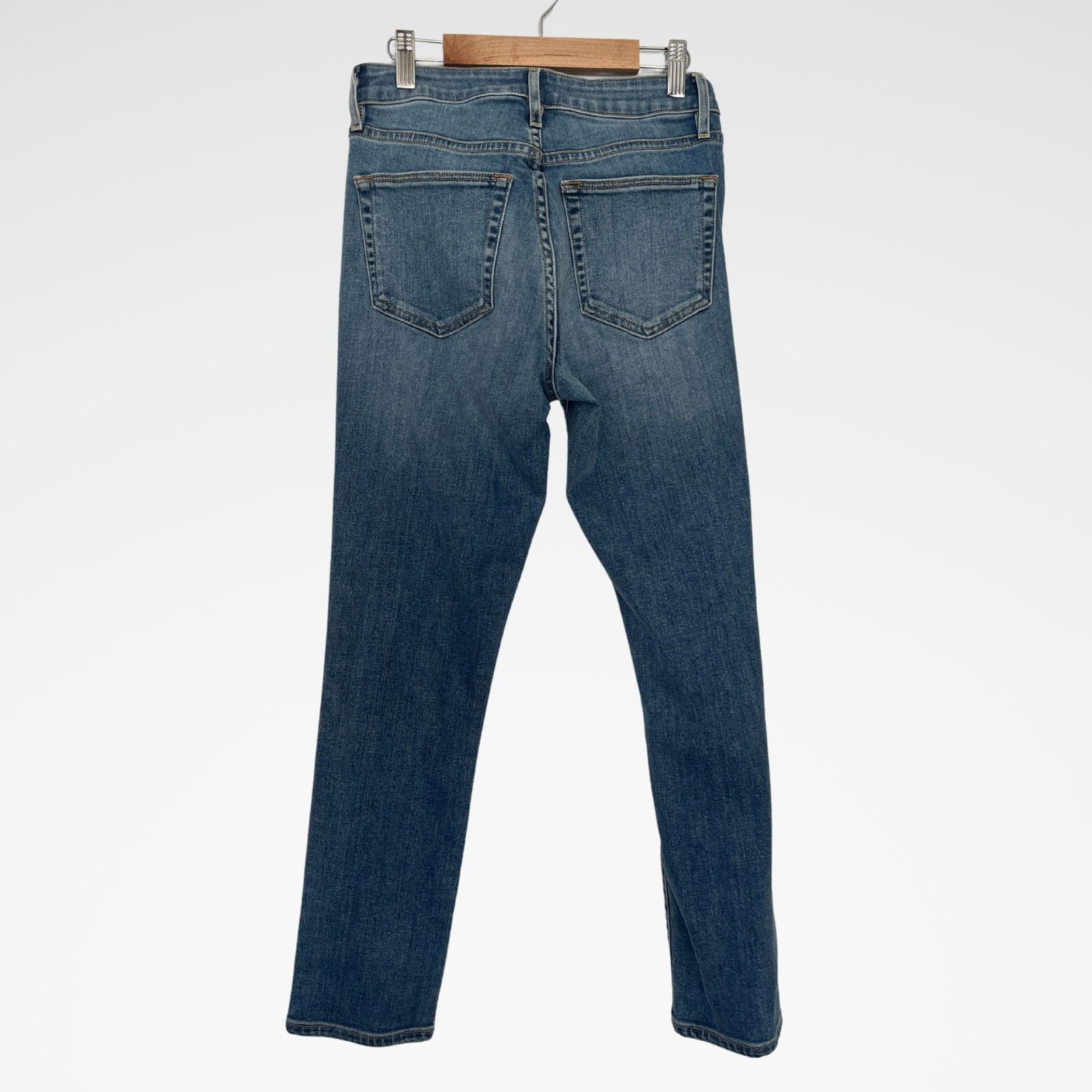 SLVRLAKE SLVRLAKE | Lou Lou Slim Leg Mid Rise Medium Wash Blue Jeans Size 26" / US 2 / IT 38 - 2 Thumbnail
