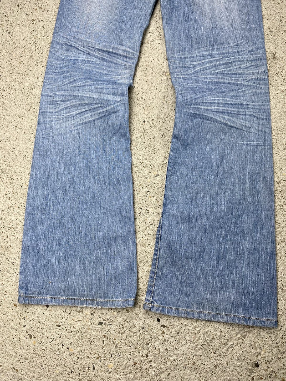 Japanese Brand Vintage japan style bootcut flared jeans metal y2k Size 27" / US 4 / IT 40 - 7 Thumbnail