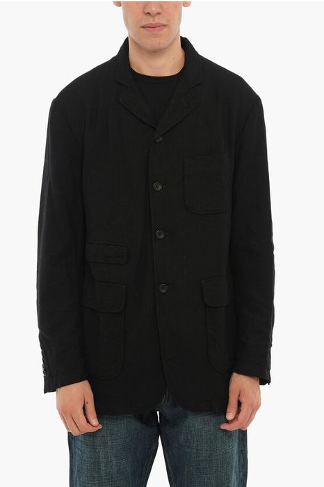 Engineered Garments Solid Color Wool LANDSDOWN Blazer with Flap