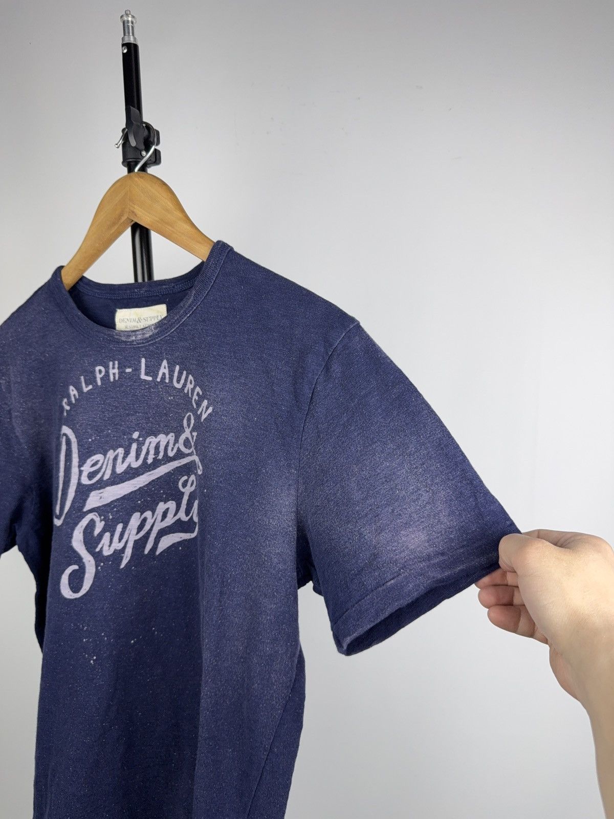 Denim & Supply Ralph Lauren 00s Y2K Ralph Lauren Denim Supply USA Graphic Tee Navy M Size US M / EU 48-50 / 2 - 8 Thumbnail