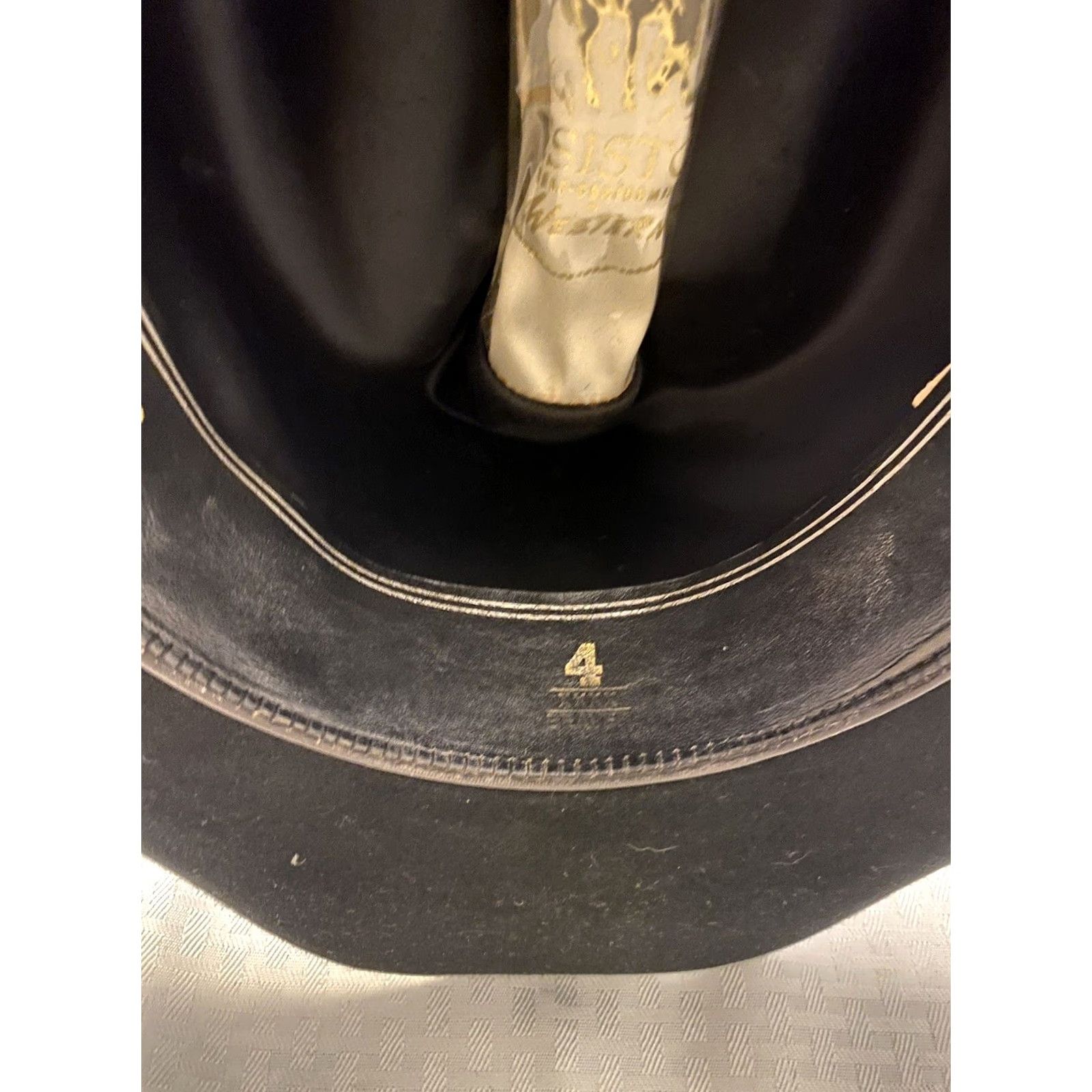 Vintage VINTAGE Resistol 4X Beaver Rancher Quarter Horse Cowboy Hat Black 6-7/8 L Mens Cowboy Hat Size ONE SIZE - 6 Thumbnail