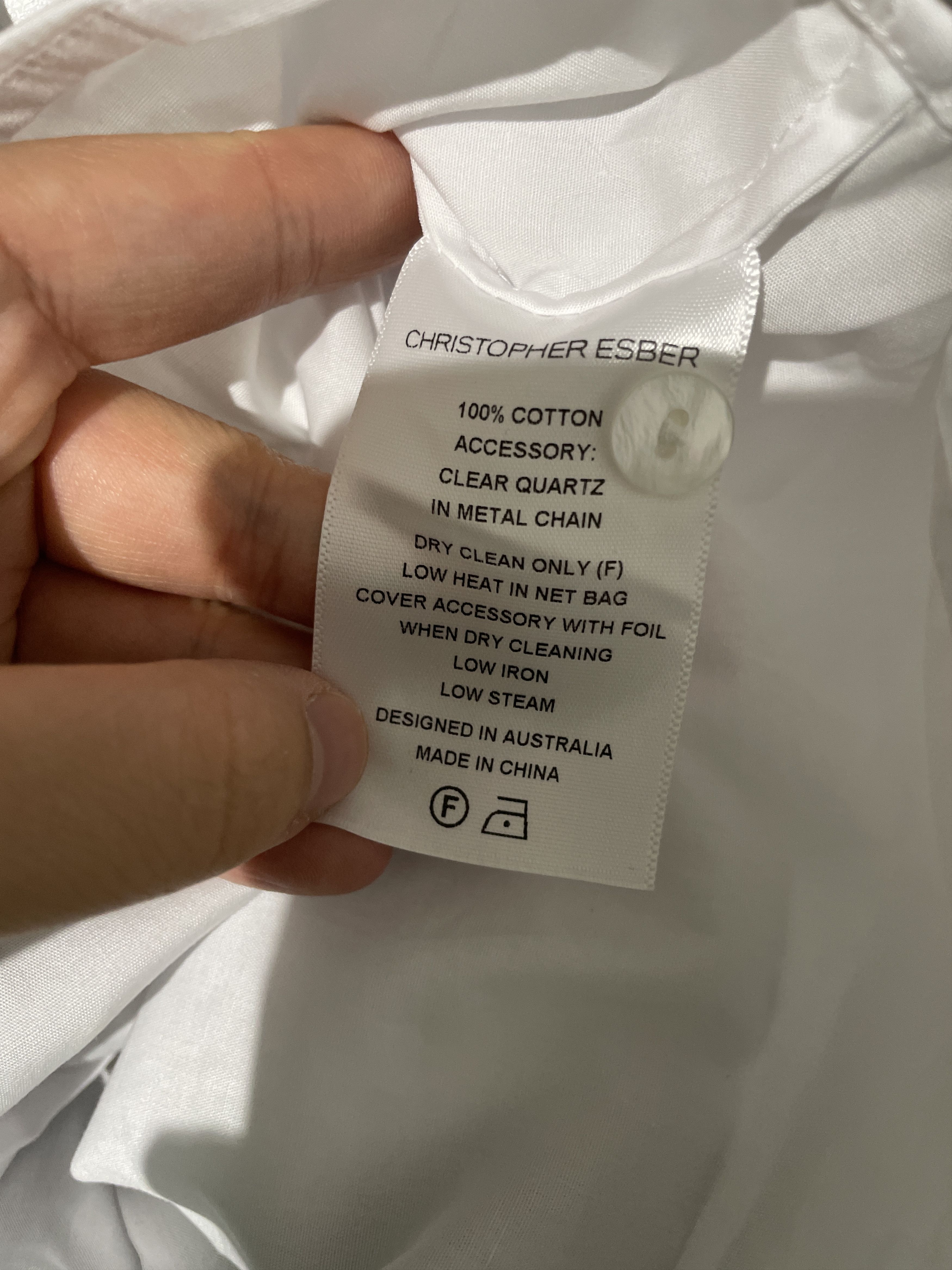 Christopher Esber Cropped Floating Quart Shirt Size XS / US 0-2 / IT 36-38 - 4 Thumbnail