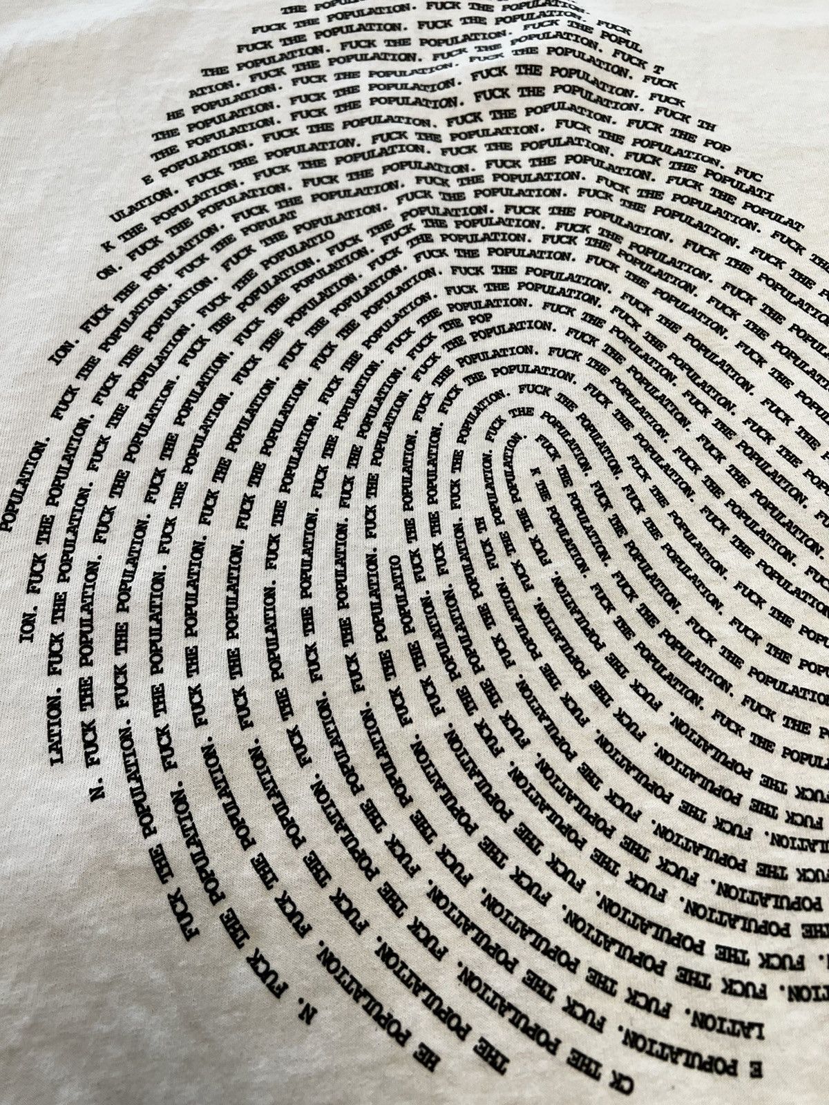 Fuck The Population FTP Finger Print Tee Size US L / EU 52-54 / 3 - 2 Thumbnail