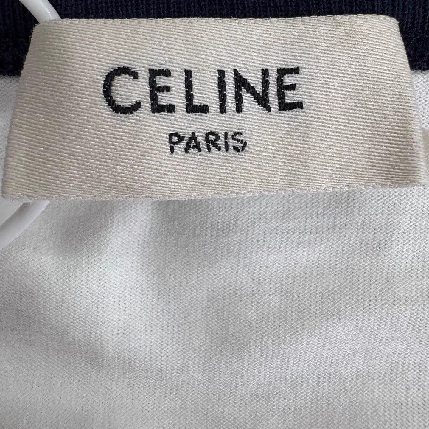 Celine CELINE Triomphe Logo Print Short Tee L Unworn Size L / US 10 / IT 46 - 3 Thumbnail