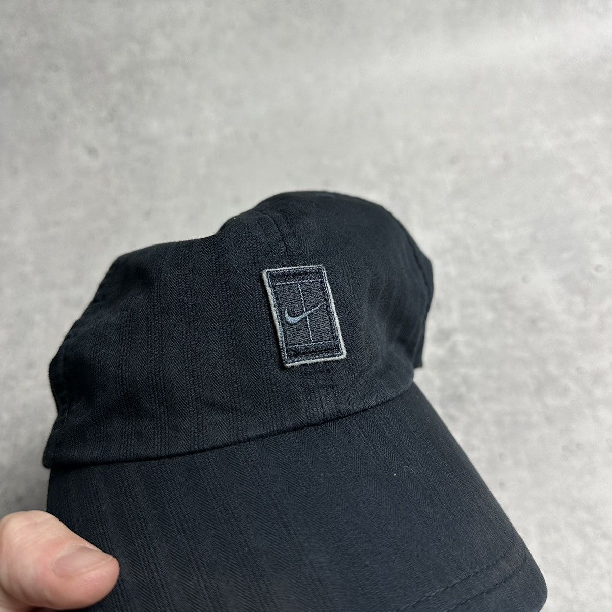 Nike × Vintage Nike Court Vintage Y2K Center Logo Sun Faded Hat Size ONE SIZE - 7 Thumbnail