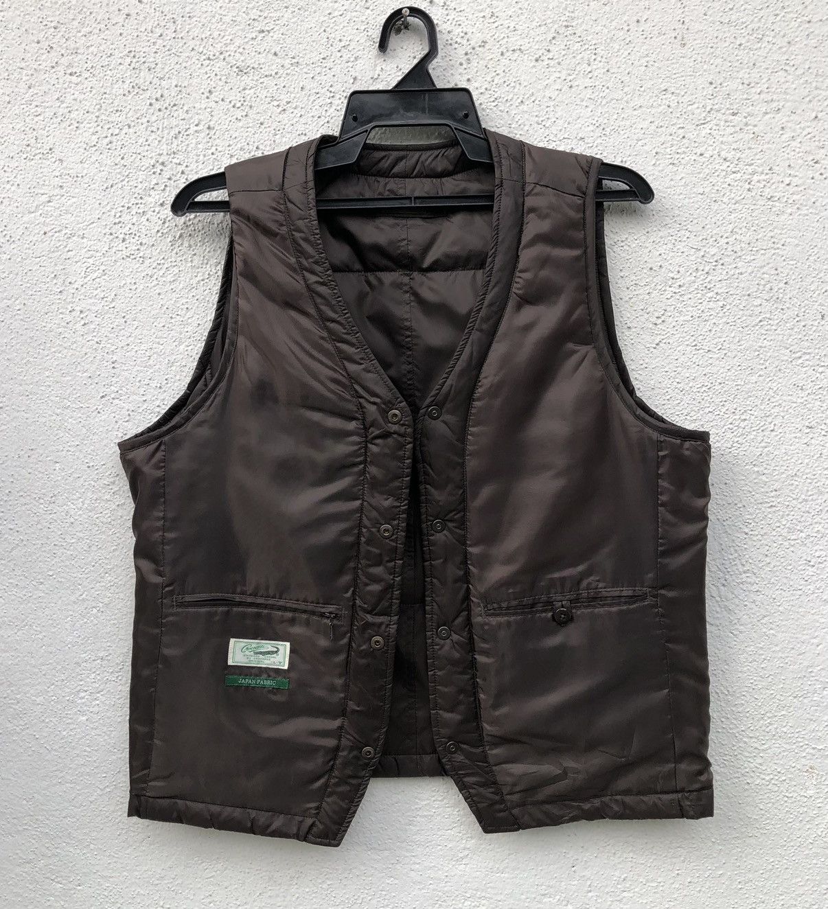 Japanese Brand Crocodile Japan Fabric Light Puffer West Jacket Size US L / EU 52-54 / 3 - 4 Thumbnail