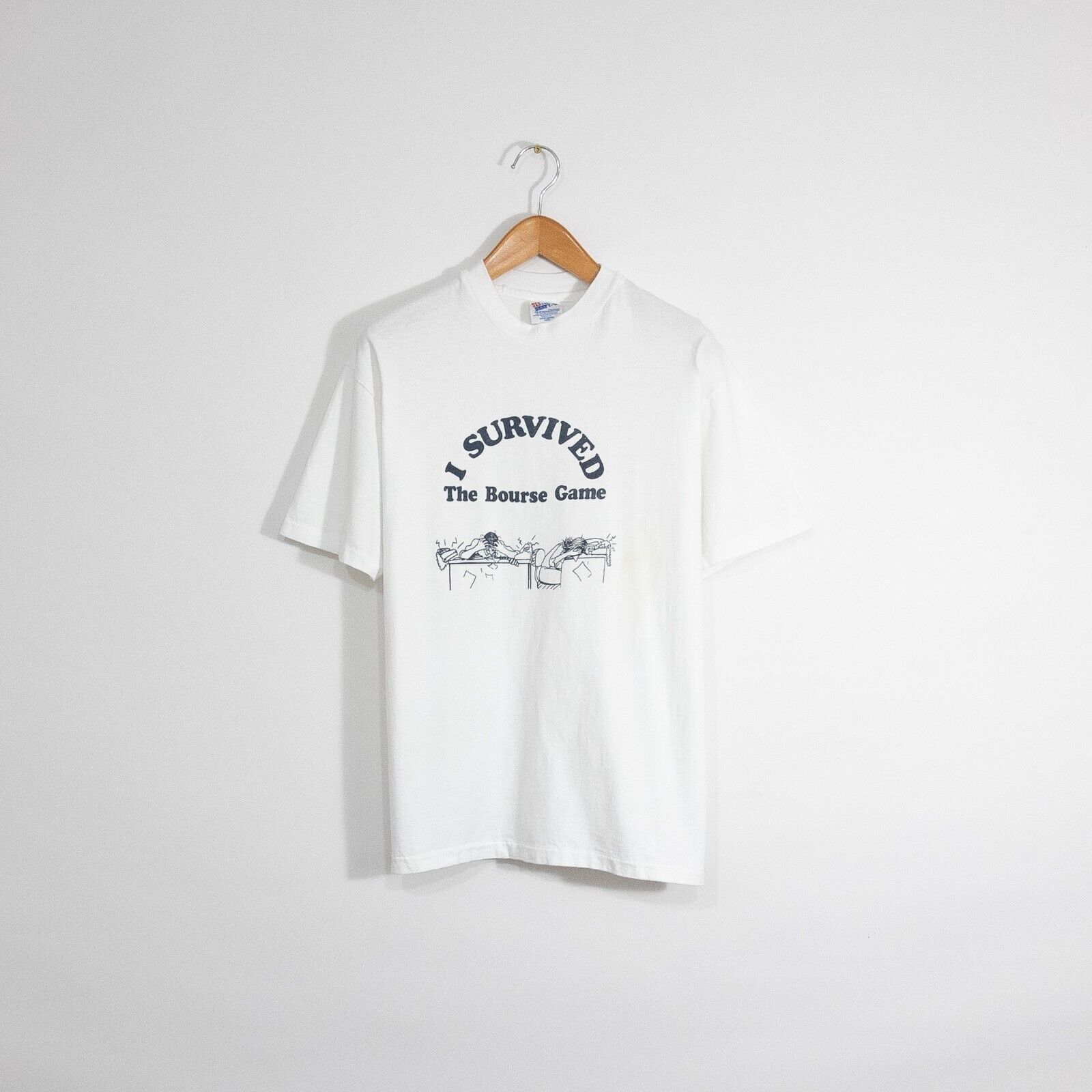 Vintage Vintage 90s Bourse Game T Shirt Large Board Game Distressed Size US L / EU 52-54 / 3 - 1 Thumbnail