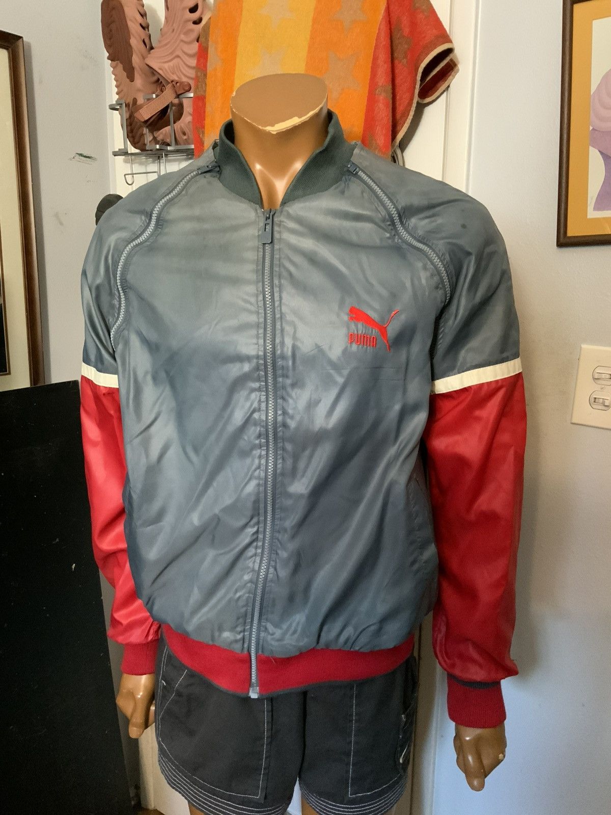 Puma Vintage 80s 90s Puma Convertible Zip Windbreaker Jacket Vest Size US M / EU 48-50 / 2 - 10 Thumbnail