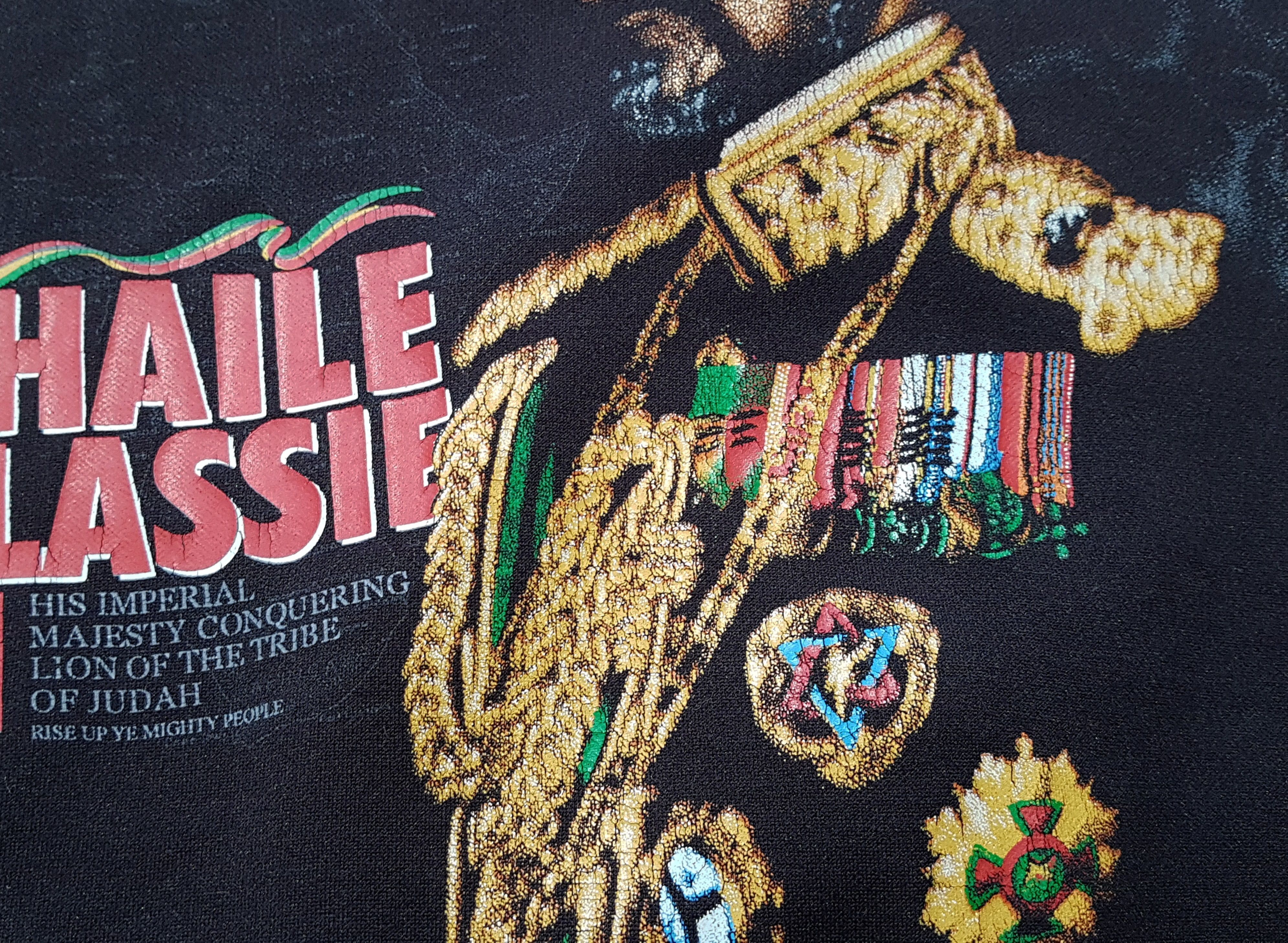 Vintage Haile Selassie Vintage Reggae Rastafari Zip Track Jacket L Size US L / EU 52-54 / 3 - 10 Thumbnail