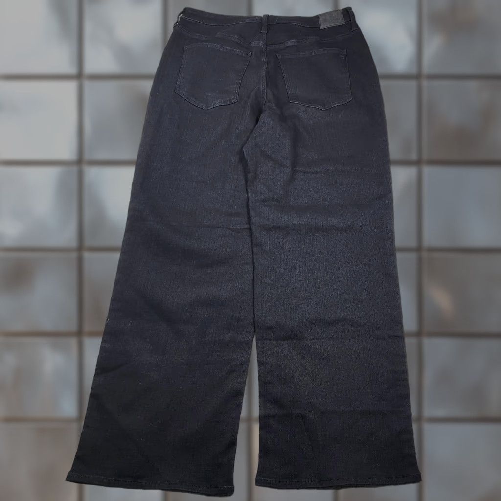 Madewell VINTAGE Madewell Jeans Womens 33 Tall Black The Curvy Vintage Wide-Leg High Rise Denim Size 24" / US 00 / IT 34 - 1 Thumbnail