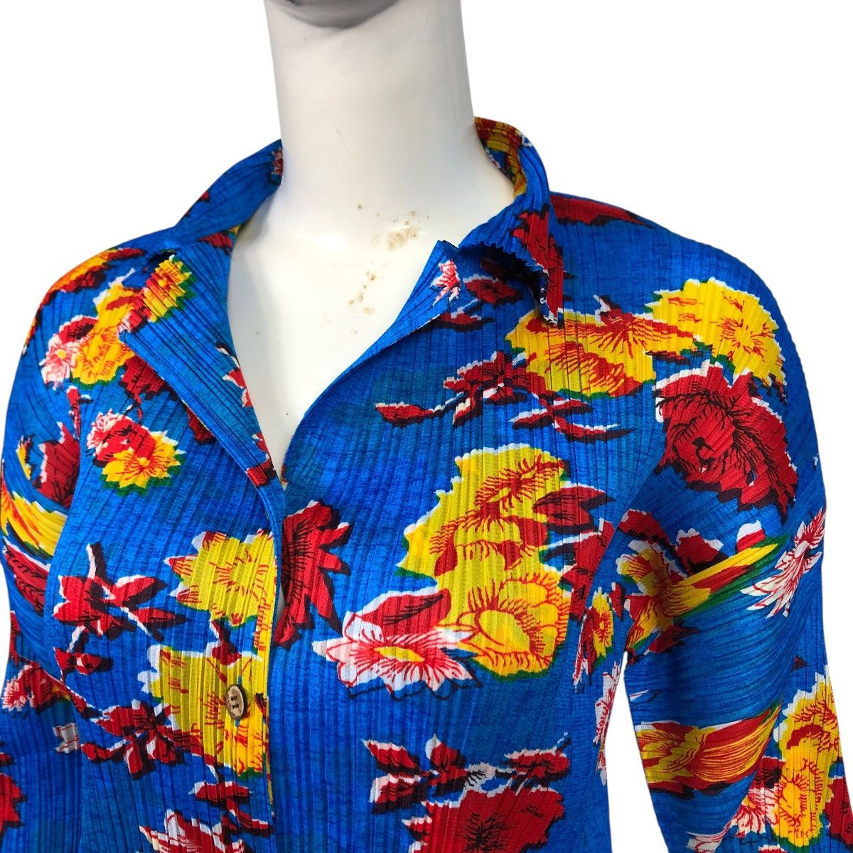 Issey Miyake 🔥VINTAGE PLEATS PLEASE ISSEY MIYAKE BUTTON UPS FLORAL DESIGN Size M / US 6-8 / IT 42-44 - 8 Thumbnail