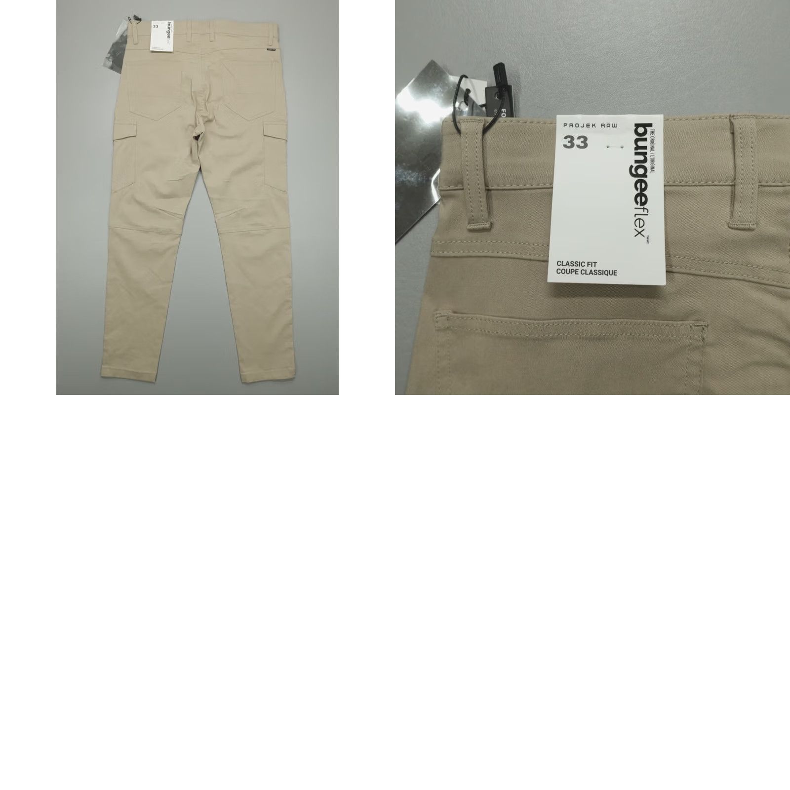 Vintage Projek Raw Bungee flex Cargo Pants Men Size 33 Classic Slim Fit 147101 Sand Size US 33 - 8 Thumbnail