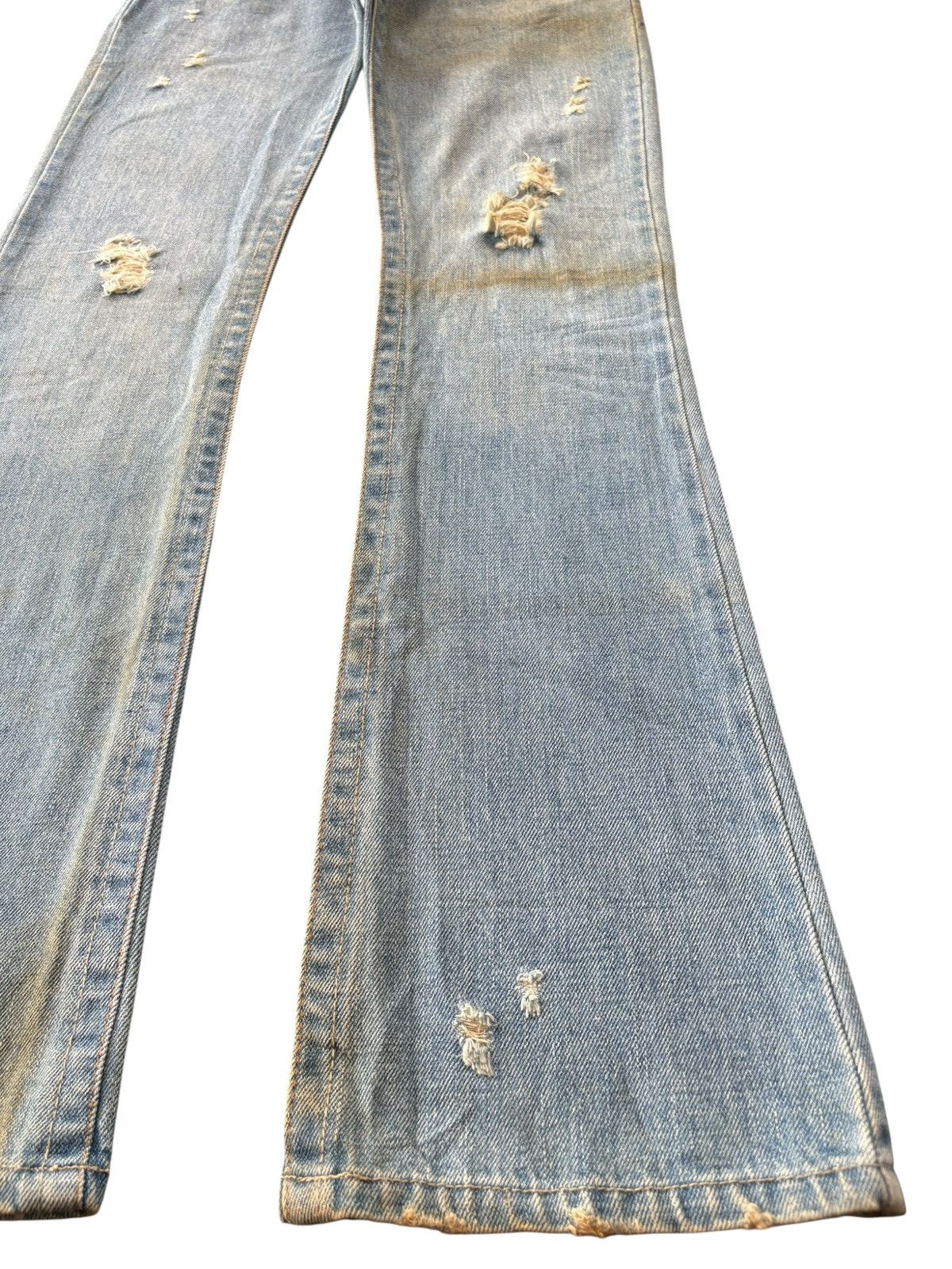 Hysteric Glamour Vintage Y2K Japanese Brand Distressed Flare Jeans Size 29" - 7 Thumbnail