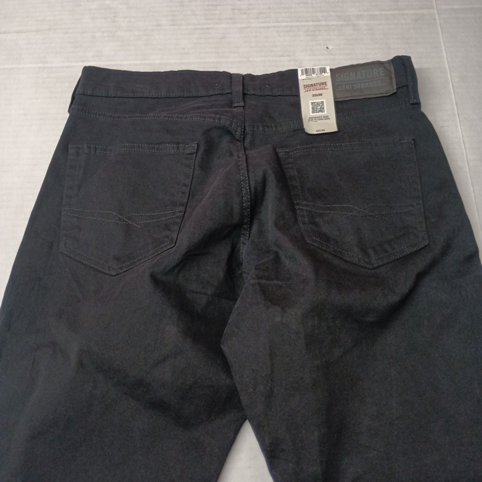 Levi's Signature By Levi Strauss Chino Pants Men's Size 32x30 Black Size US 32 / EU 48 - 9 Thumbnail