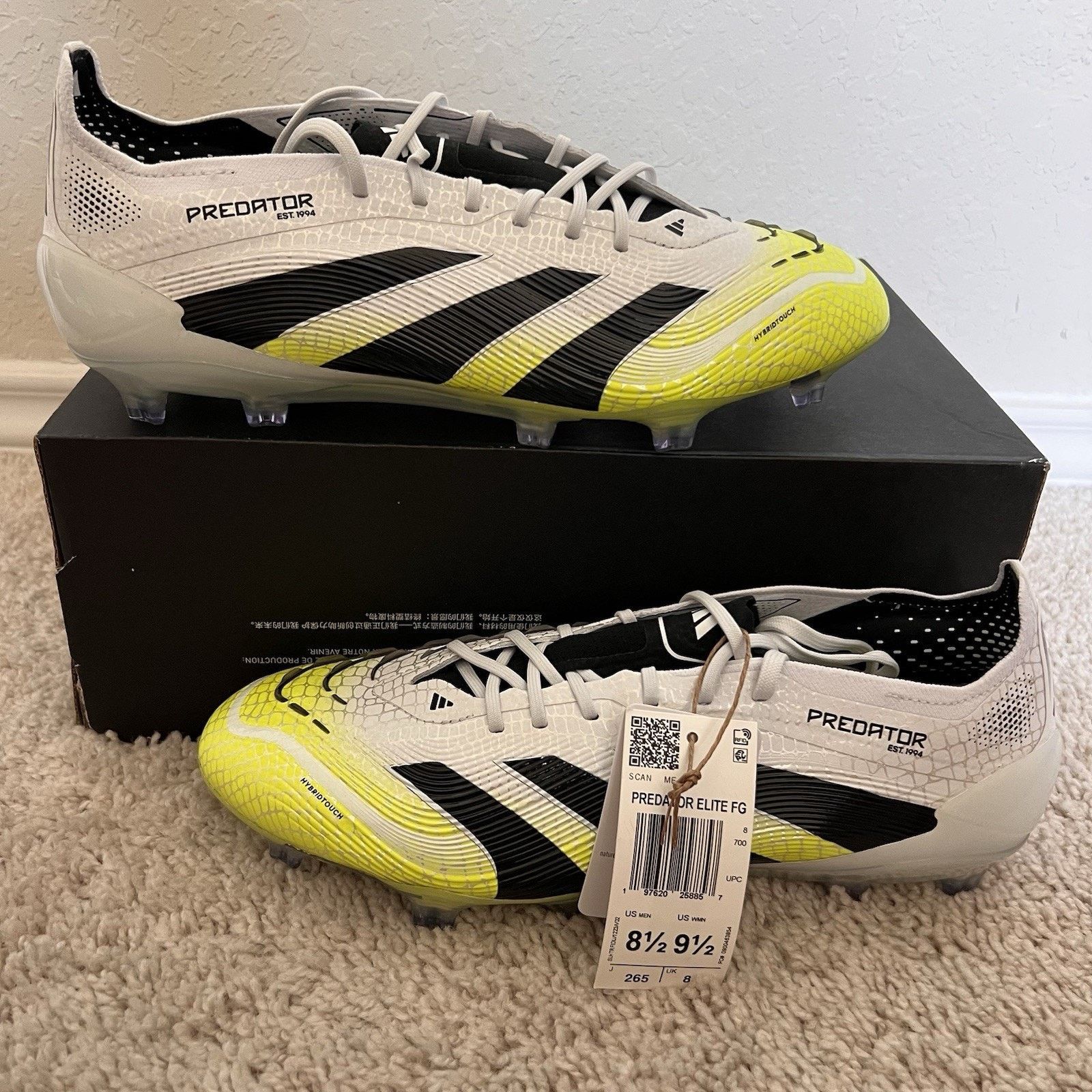 Adidas Adidas Predator Elite FG Men Soccer Cleats Size 8.5 Size US 8.5 / EU 41-42 - 1 Thumbnail