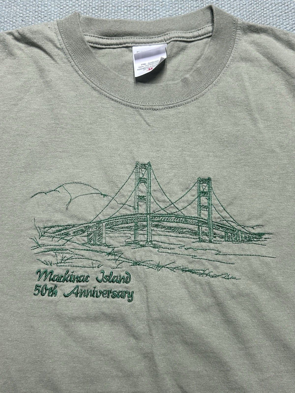 Vintage Vintage graphic t shirt mackinac island Michigan bridge M Size US M / EU 48-50 / 2 - 2 Thumbnail