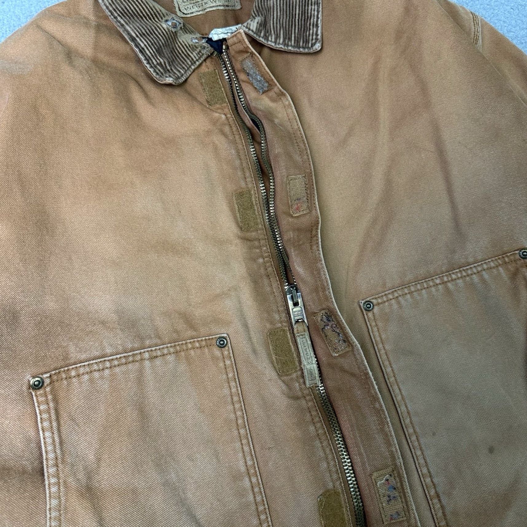 Vintage CE Schmidt Jacket Adult XL Brown Canvas Quilt Lined Zip Workwear Distressed Rare Mens XL Brown Canvas Quilt Lined Zip Jacket Size US XL / EU 56 / 4 - 6 Thumbnail