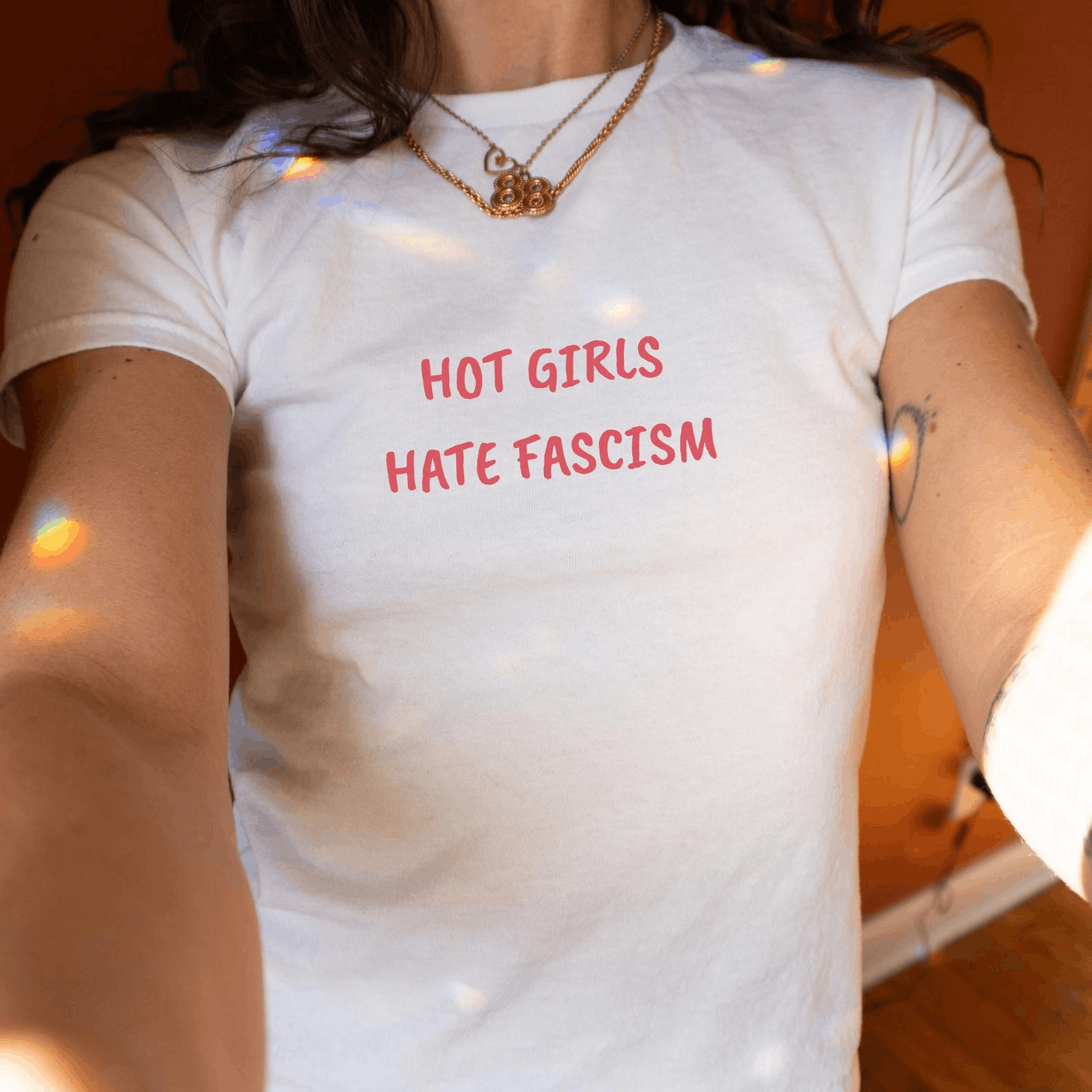 Other Activist Baby Tee – Anti-Trump Y2K Graphic Size M / US 6-8 / IT 42-44 - 4 Thumbnail